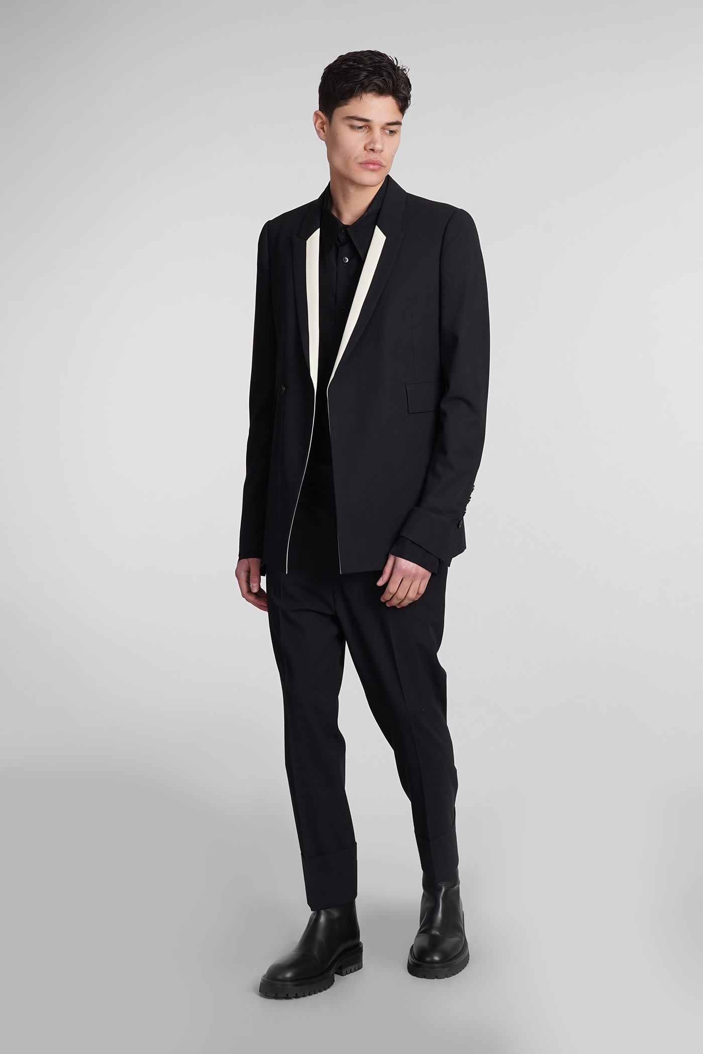 Shop Sapio N4 Blazer In Black Wool