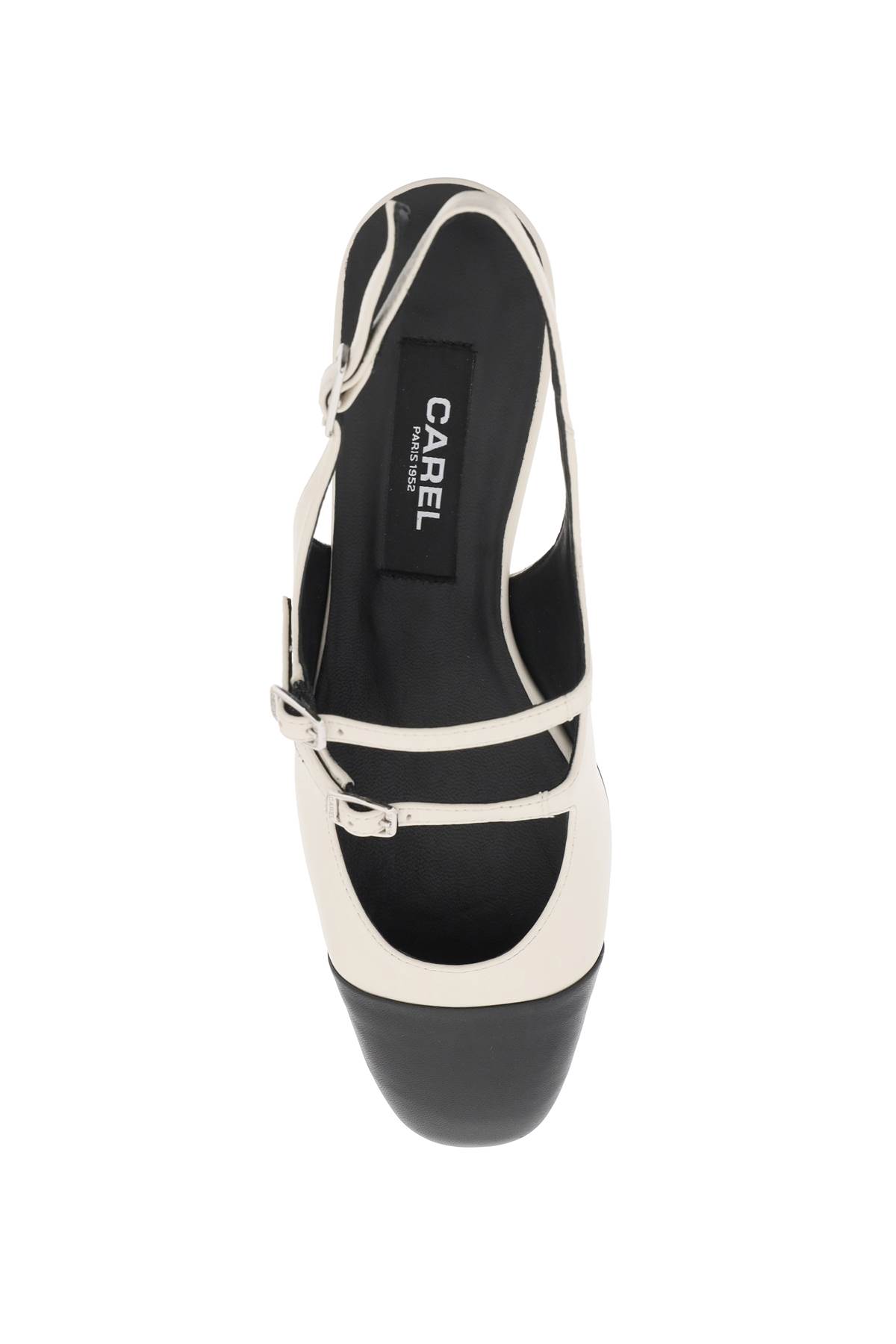 Shop Carel Mary Jane Apricot Del In Beige Noir (black)