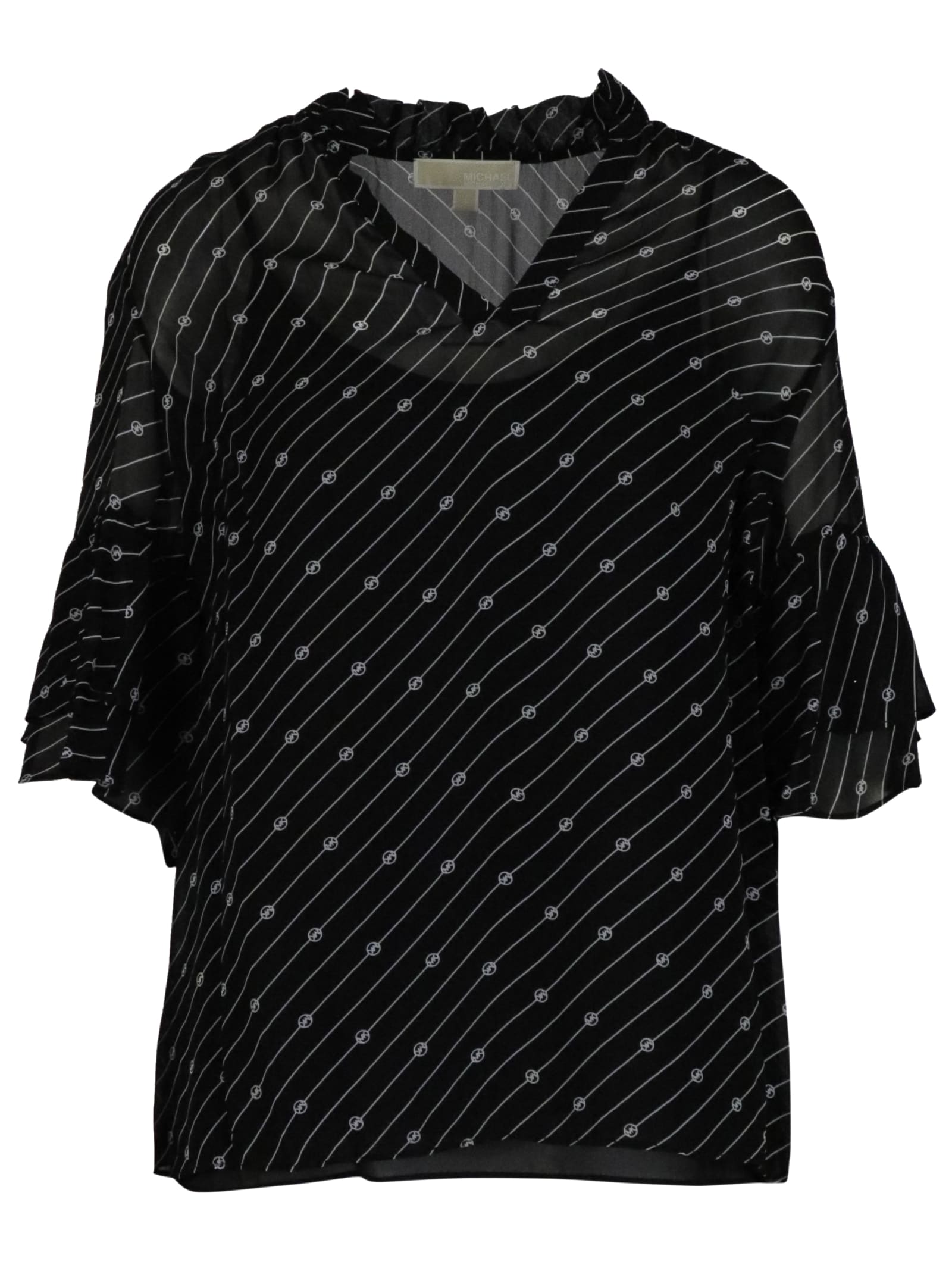 Photo of  Michael Kors Sig Logo Print Dress- shop Michael Kors Dresses online sales