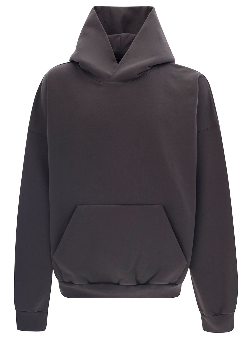 Balenciaga Grey Hoodie With Composition Print At The Back In Cotton Man