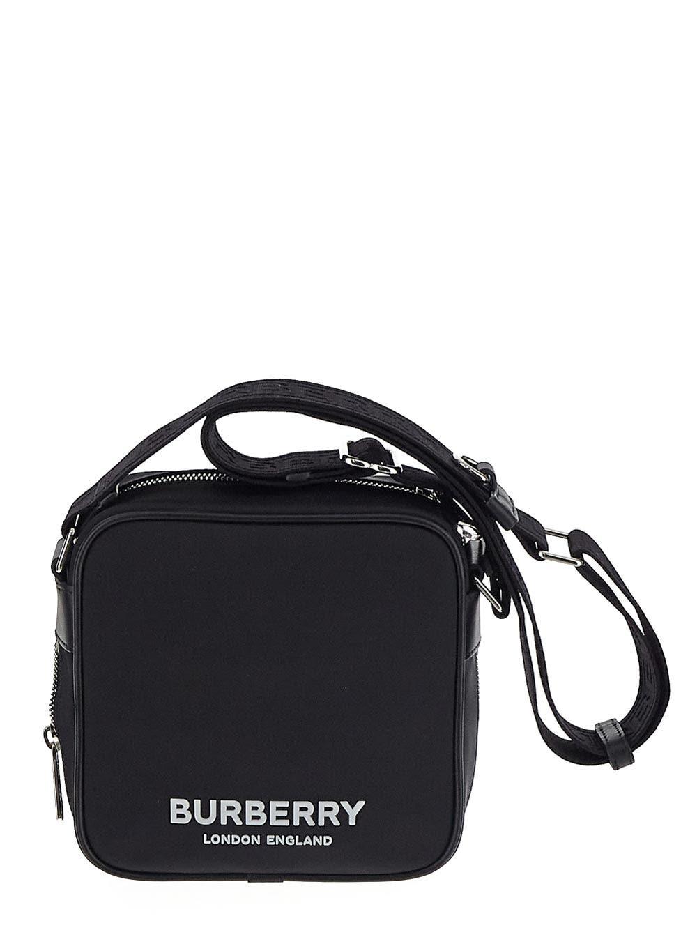 Burberry Logo Print Square Paddy Bag