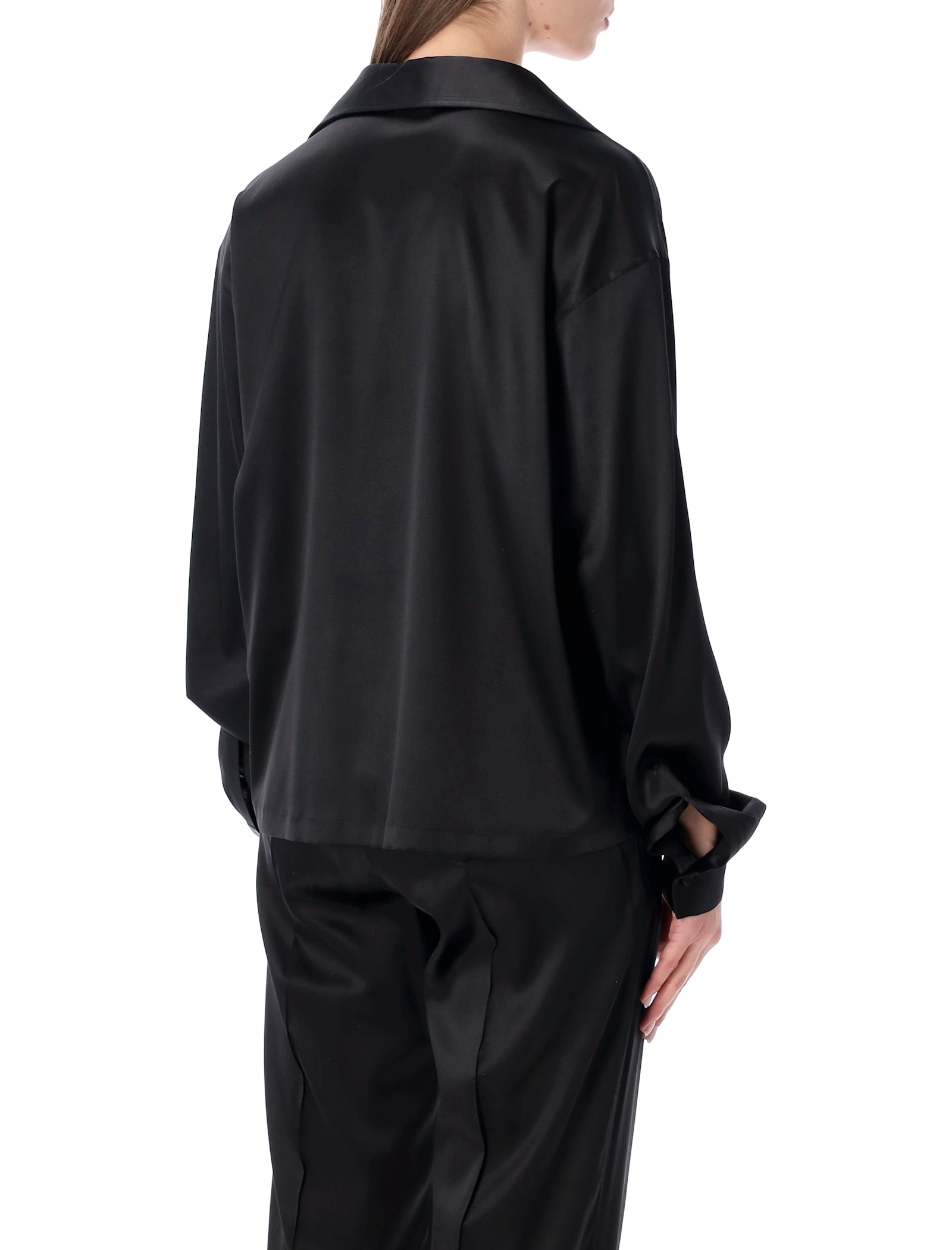 Tom Ford Slk Stin Plo With Tonal Tf Logo In Black