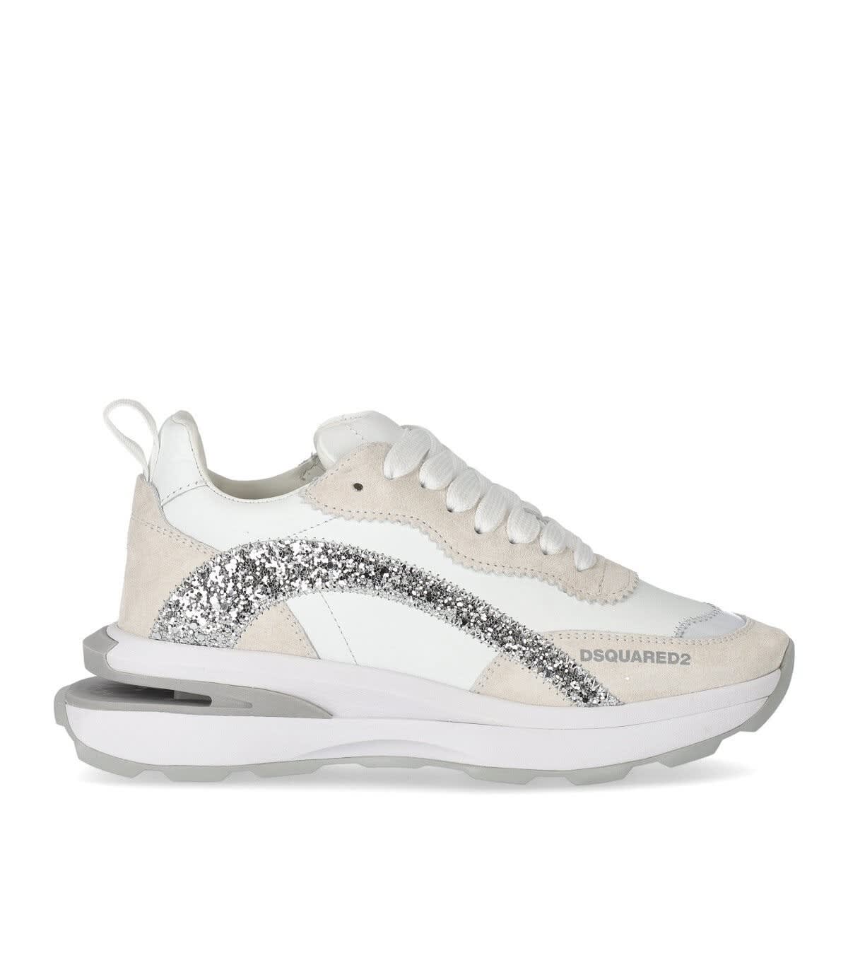 Slash Glitter White Sneaker