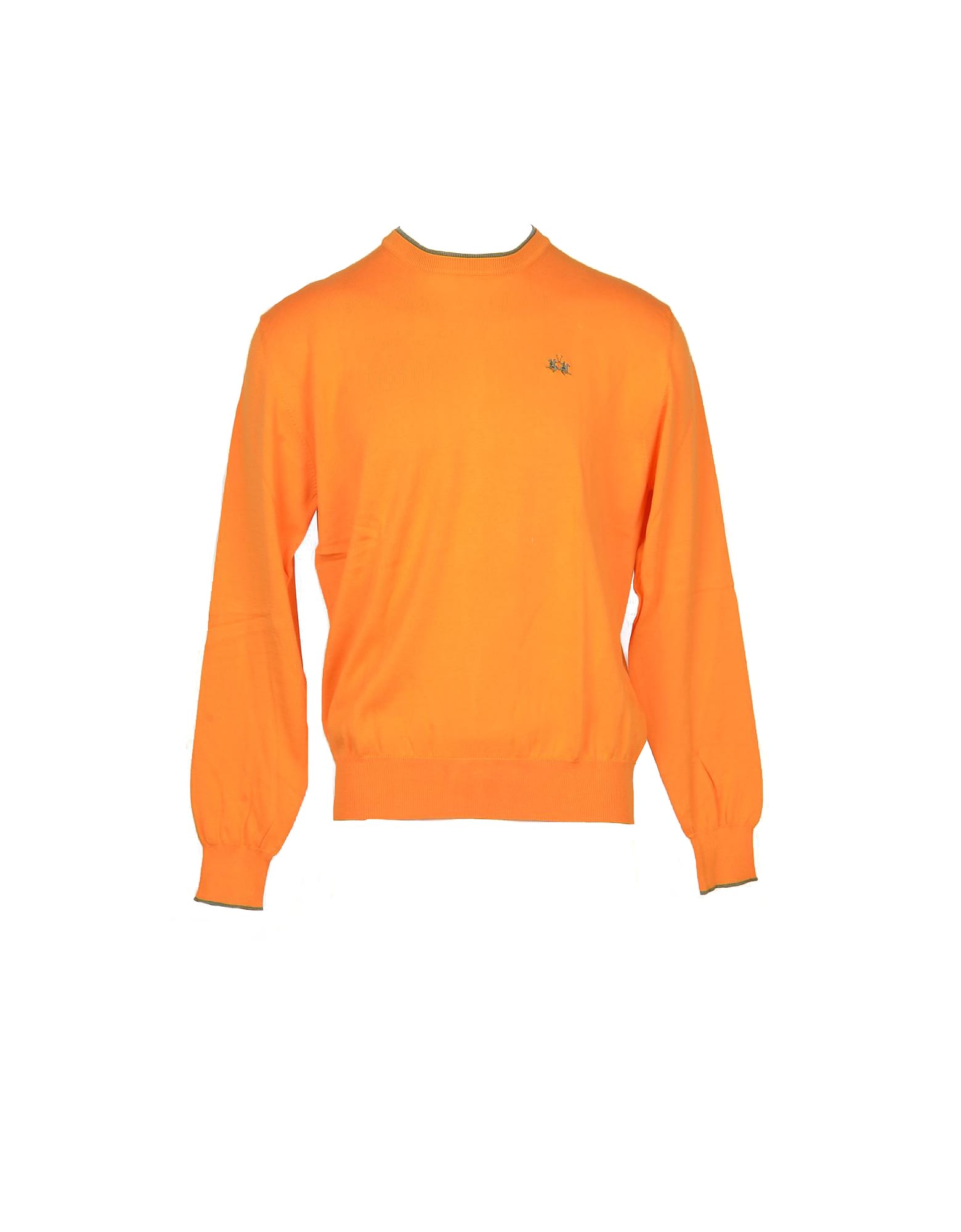 La Martina Mens Orange Sweater