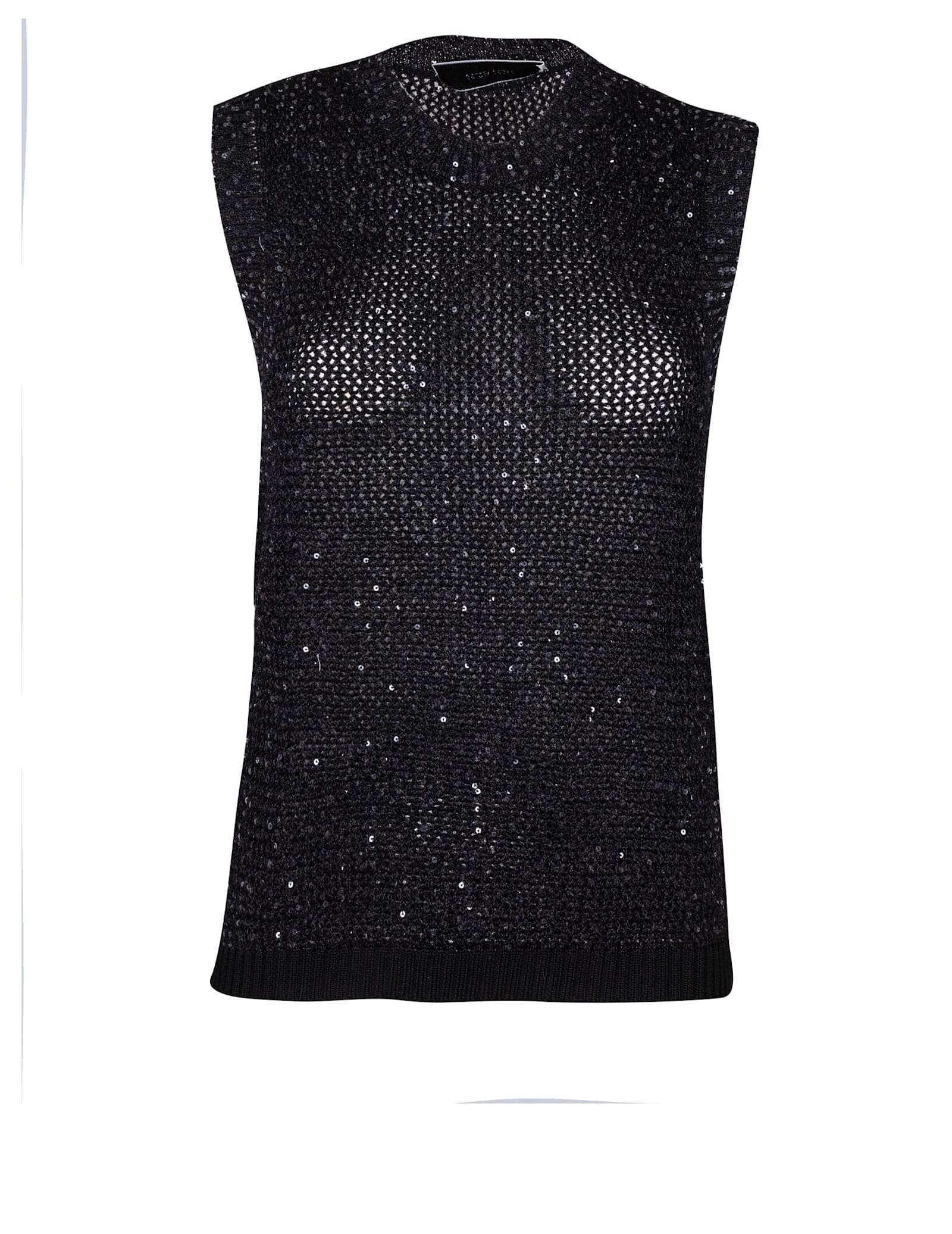 Sequined Knit Vest