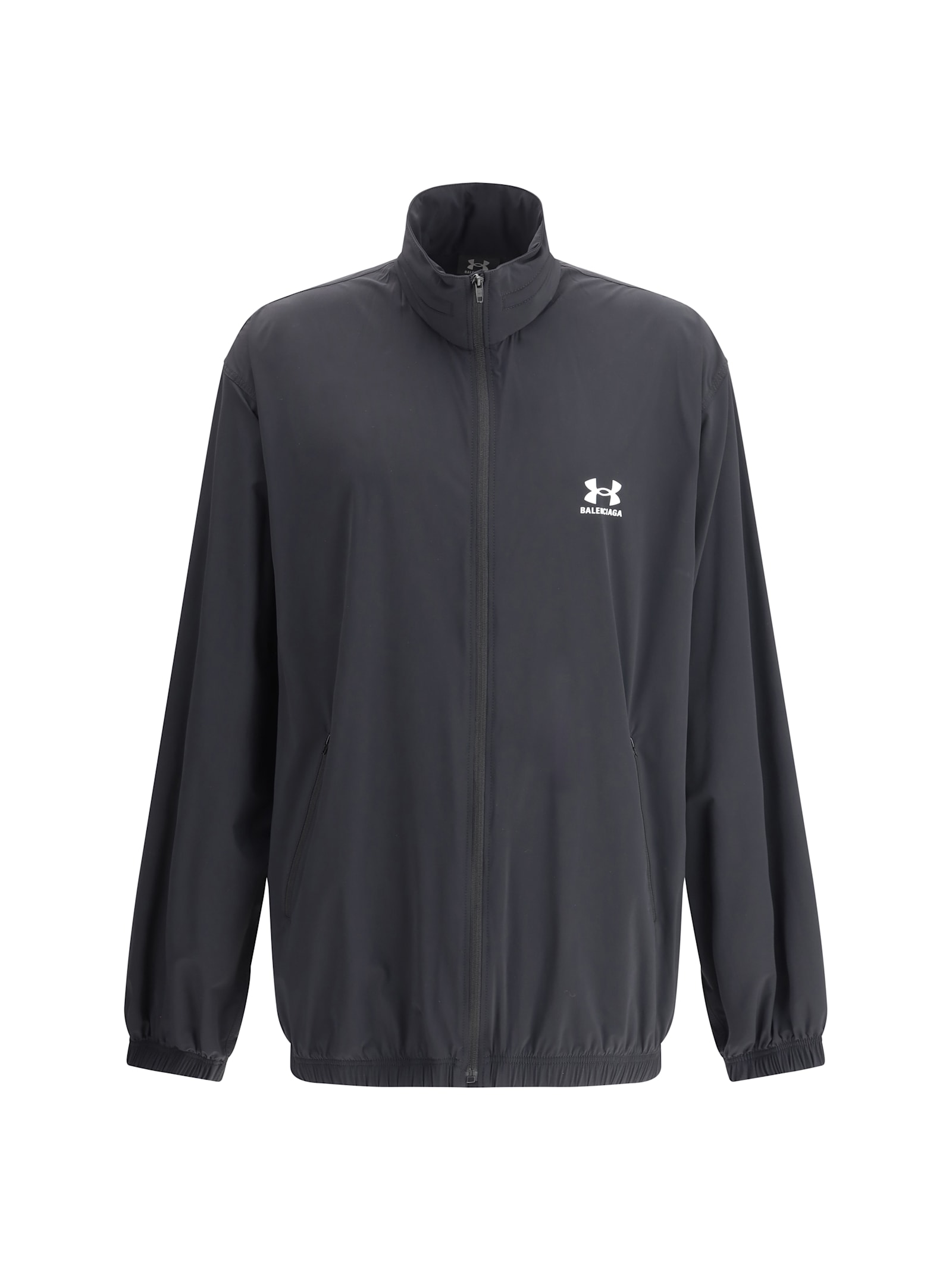 Balenciaga X Under Armour Printed Windbreaker In Gray