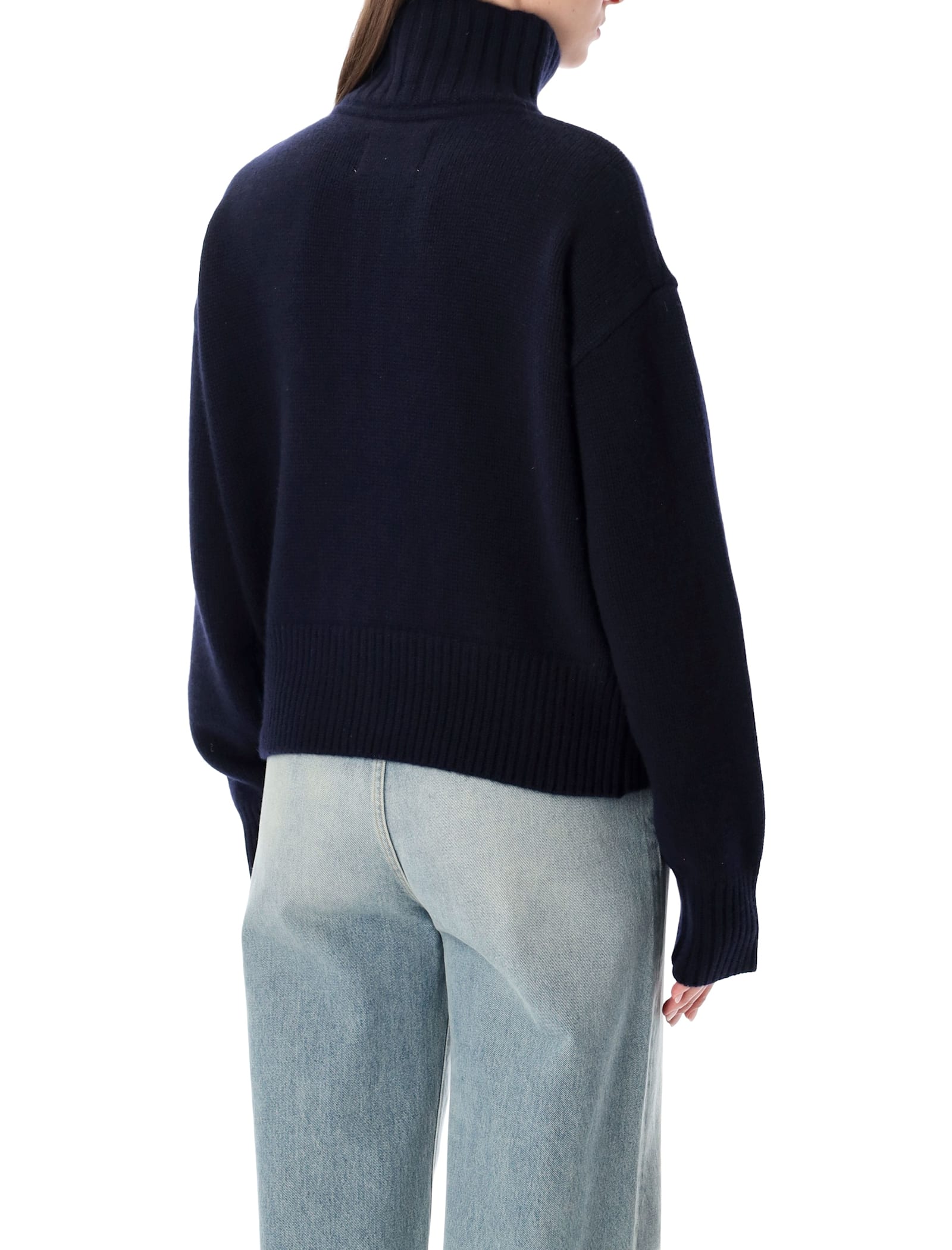 Extreme Cashmere N°438 Xtra Fab Cashmere Zip-up Cardigan In Blue