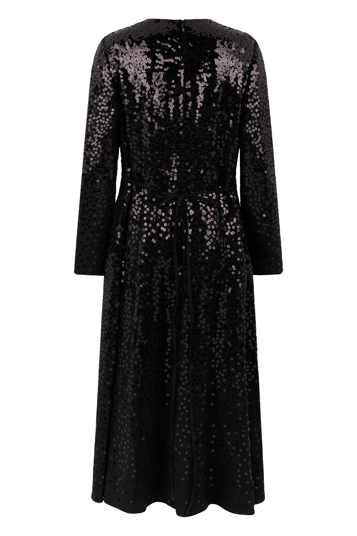 Valentino Dress With Sequins In Black