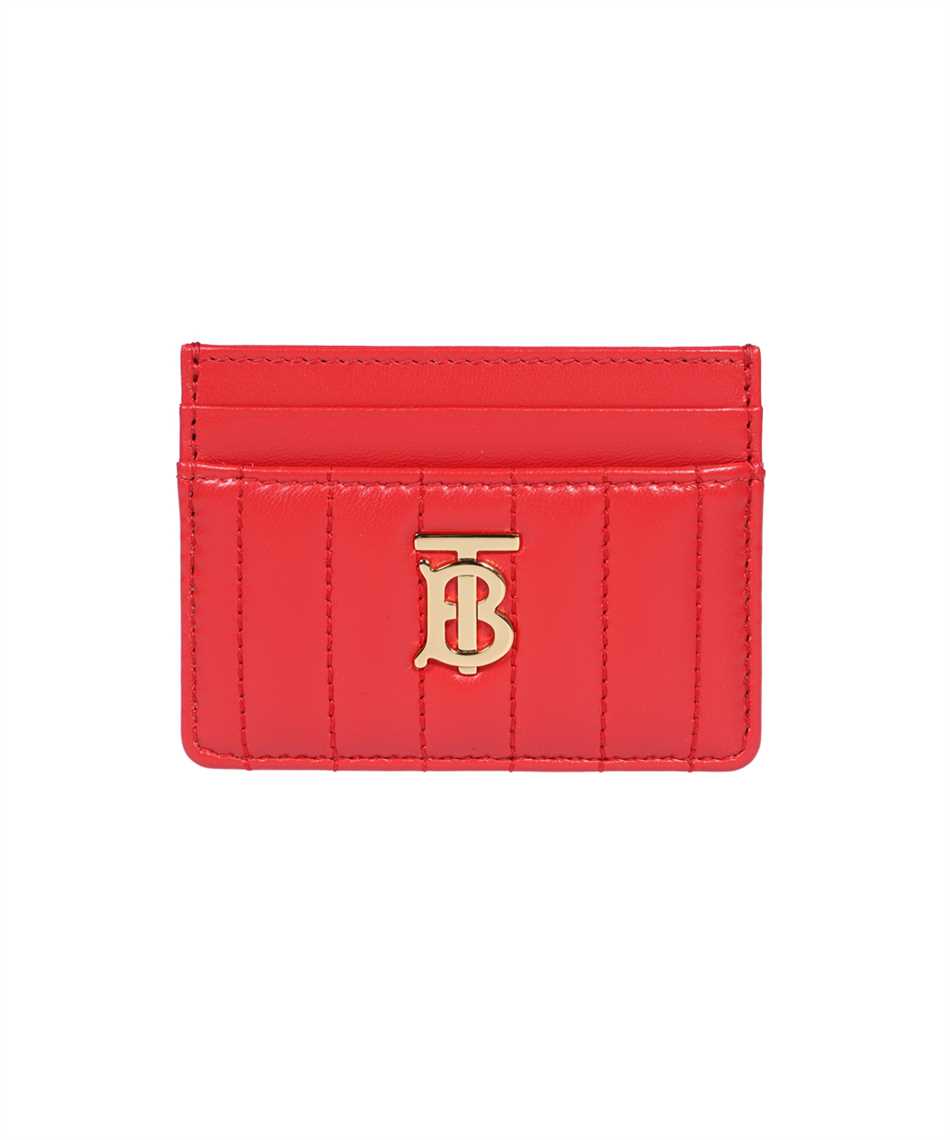 Burberry Leather Card Holder In Red