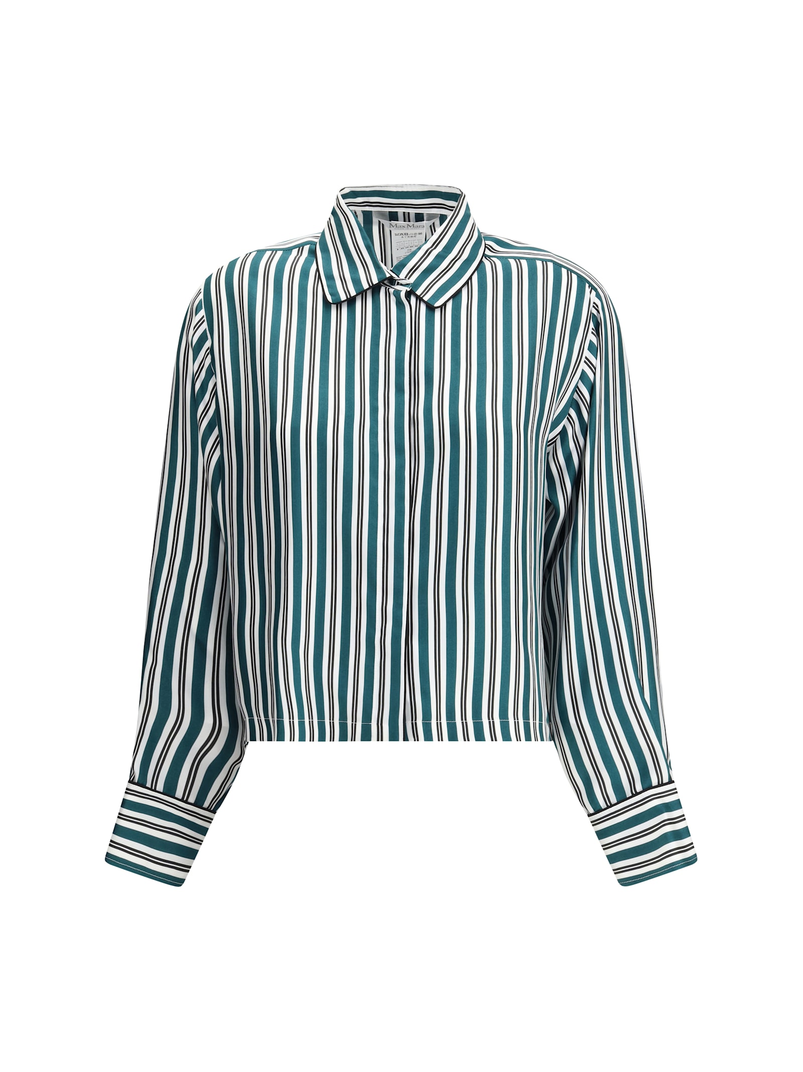 Max Mara Brama Silk Shirt In Blue
