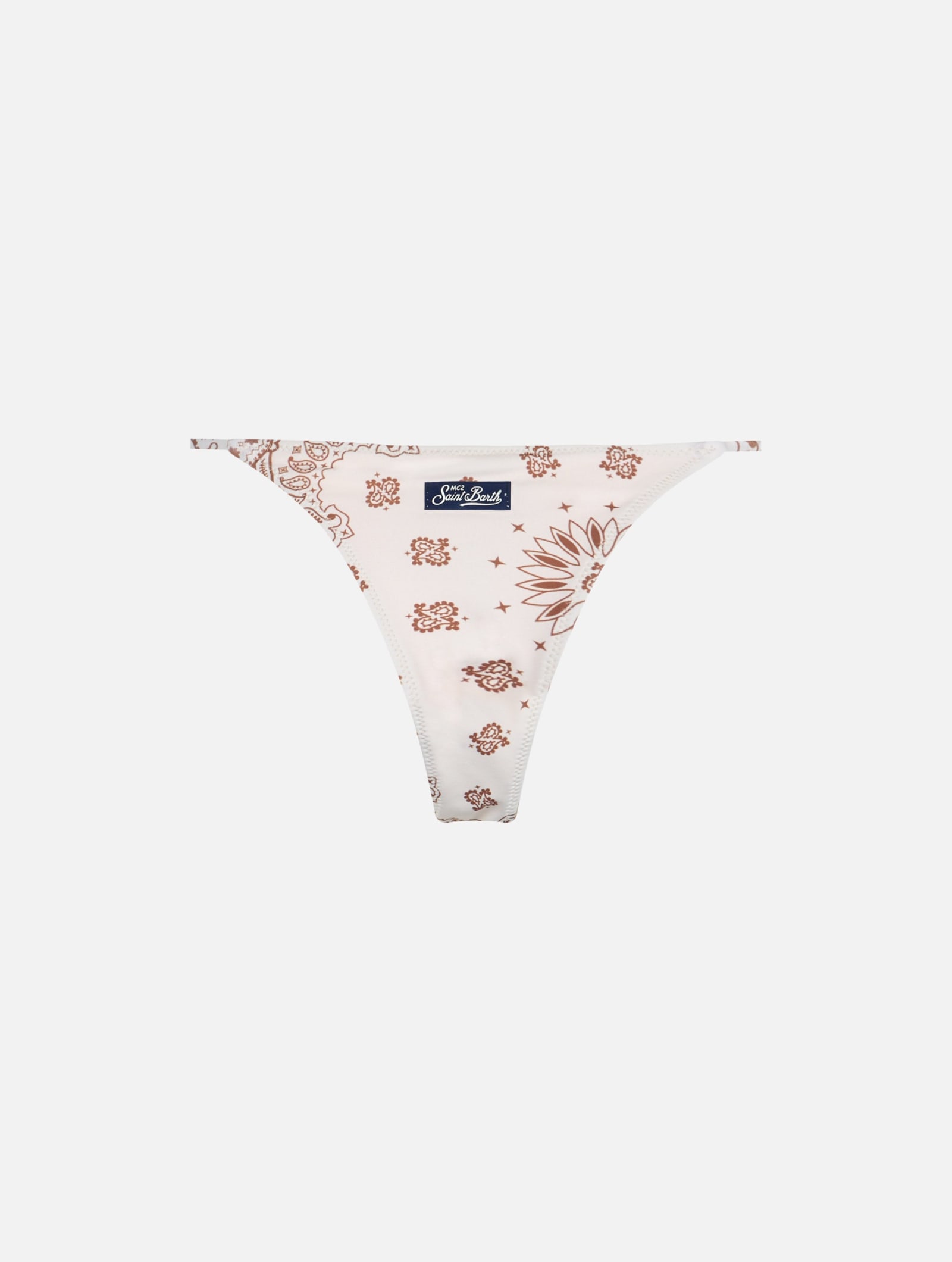 Mc2 Saint Barth Woman Bandanna Cheeky Swim Briefs Jodene In White