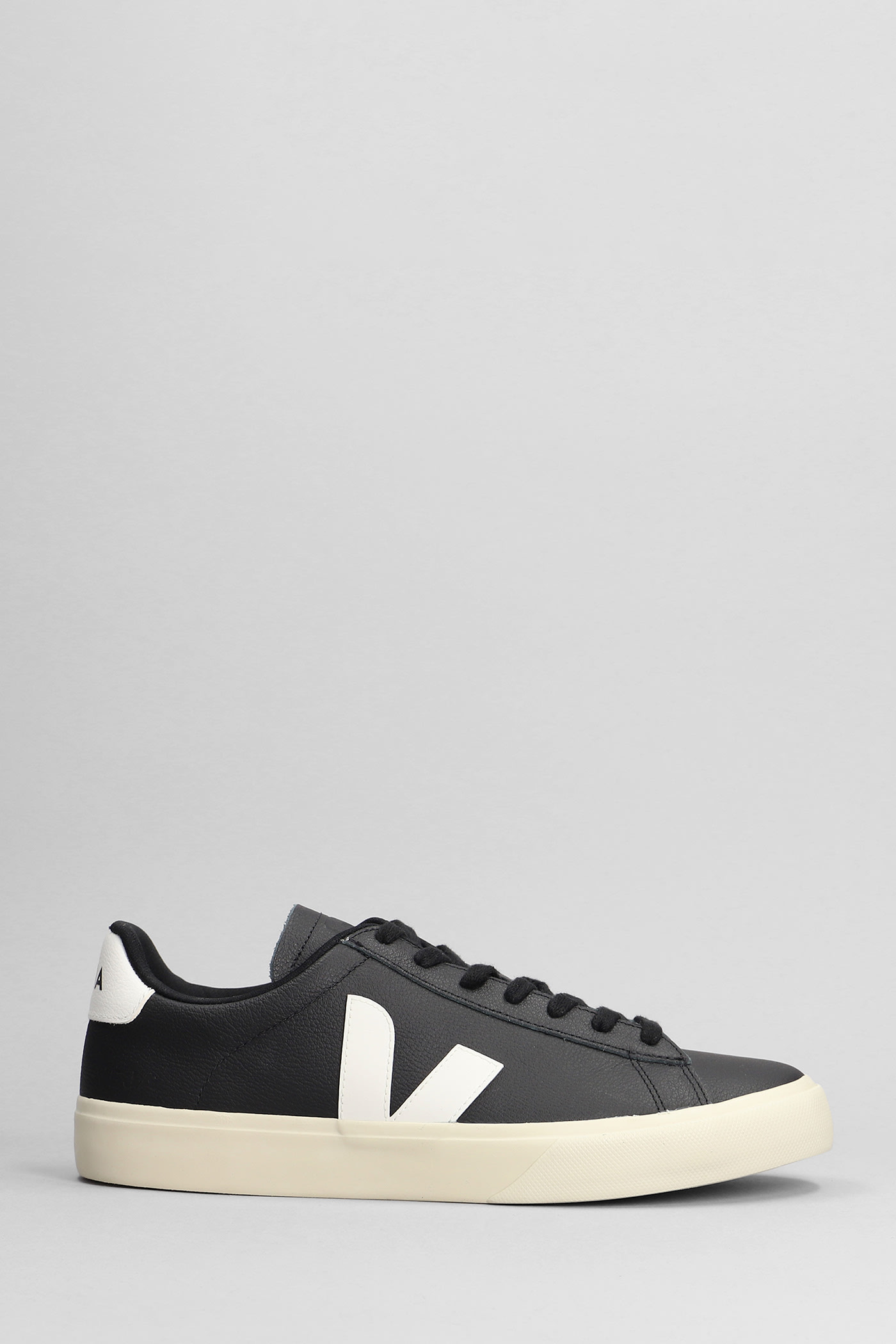 Shop Veja Campo Sneakers In Black Leather