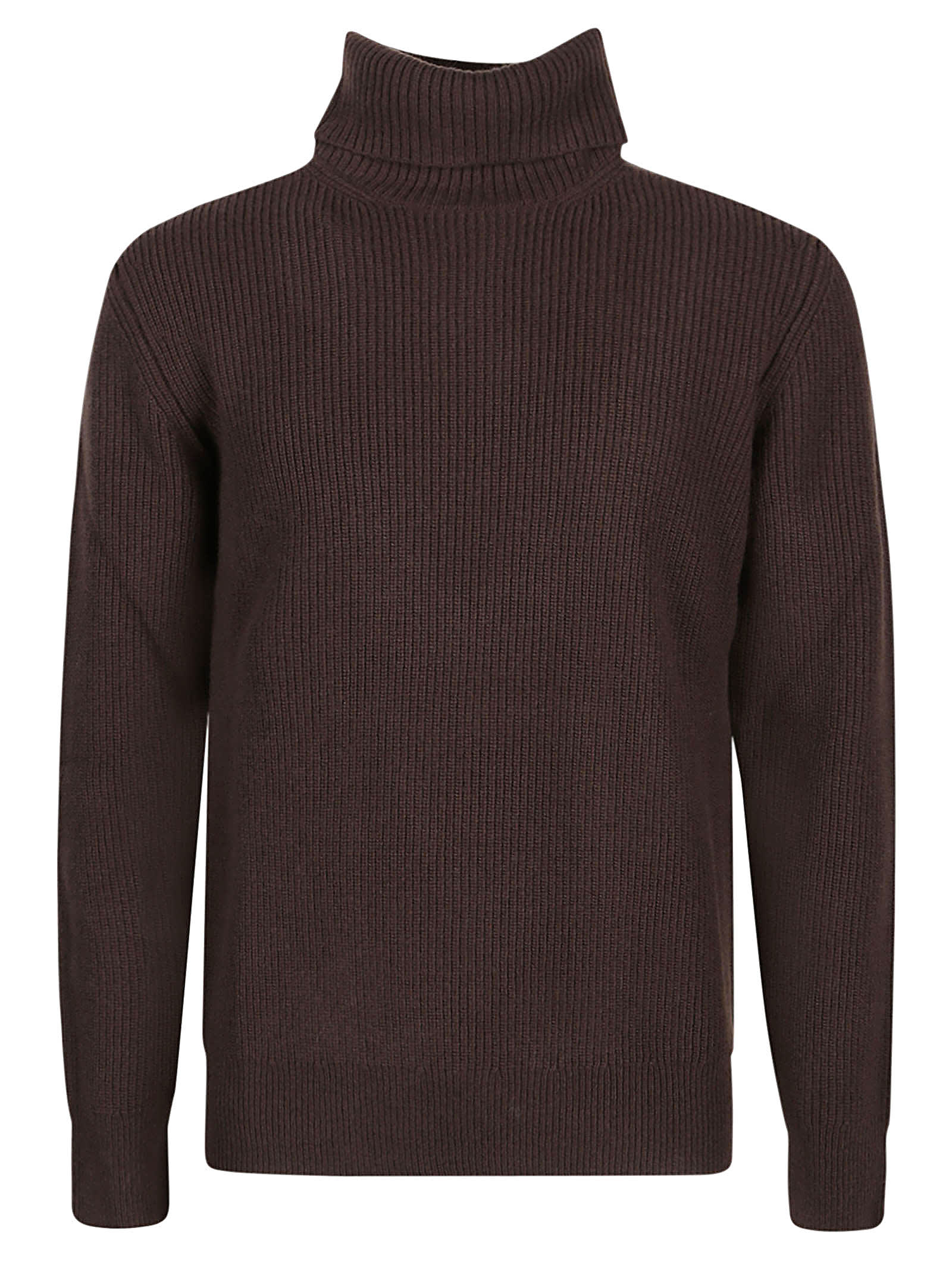 Ballantyne Turtle Neck Sweater In Brown