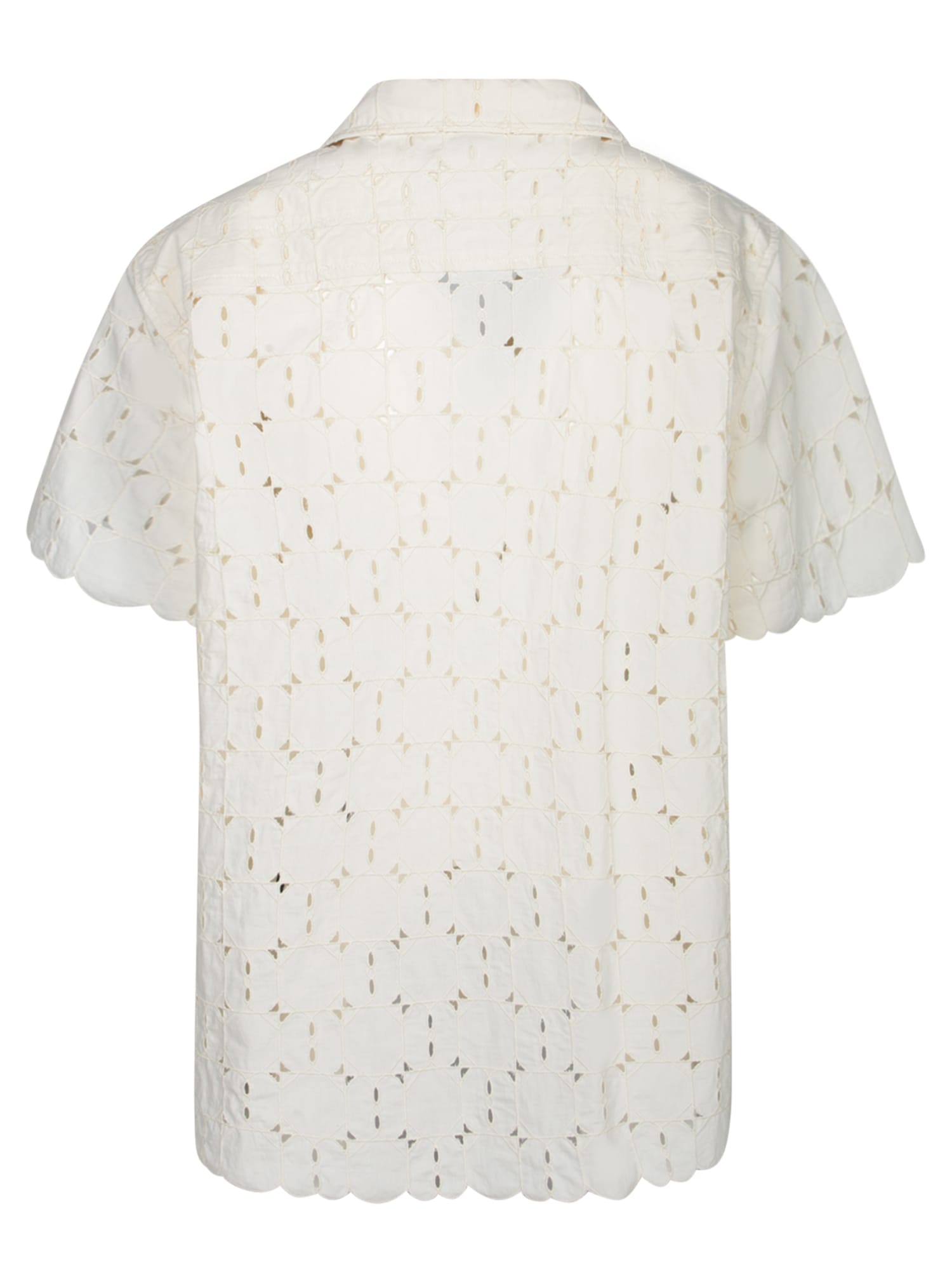 Moncler White Sangallo Shirt In Neutral