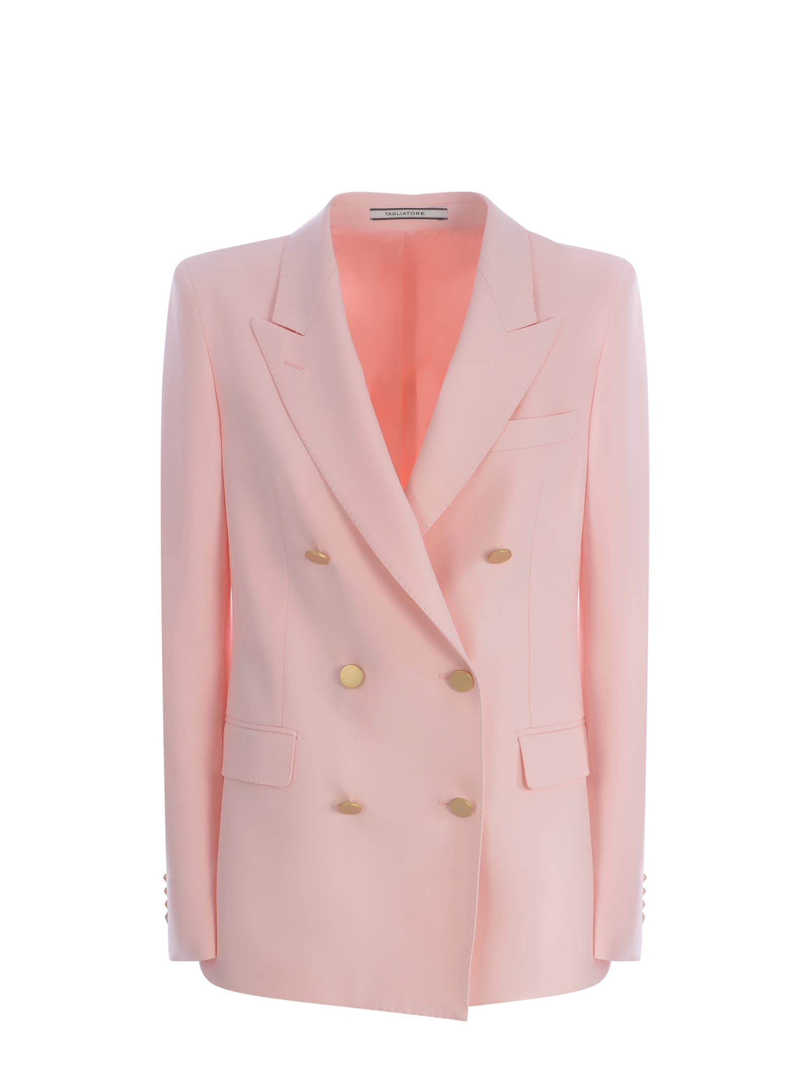 Shop Tagliatore Tailleur  T-parigi Made Of Cady In Pink