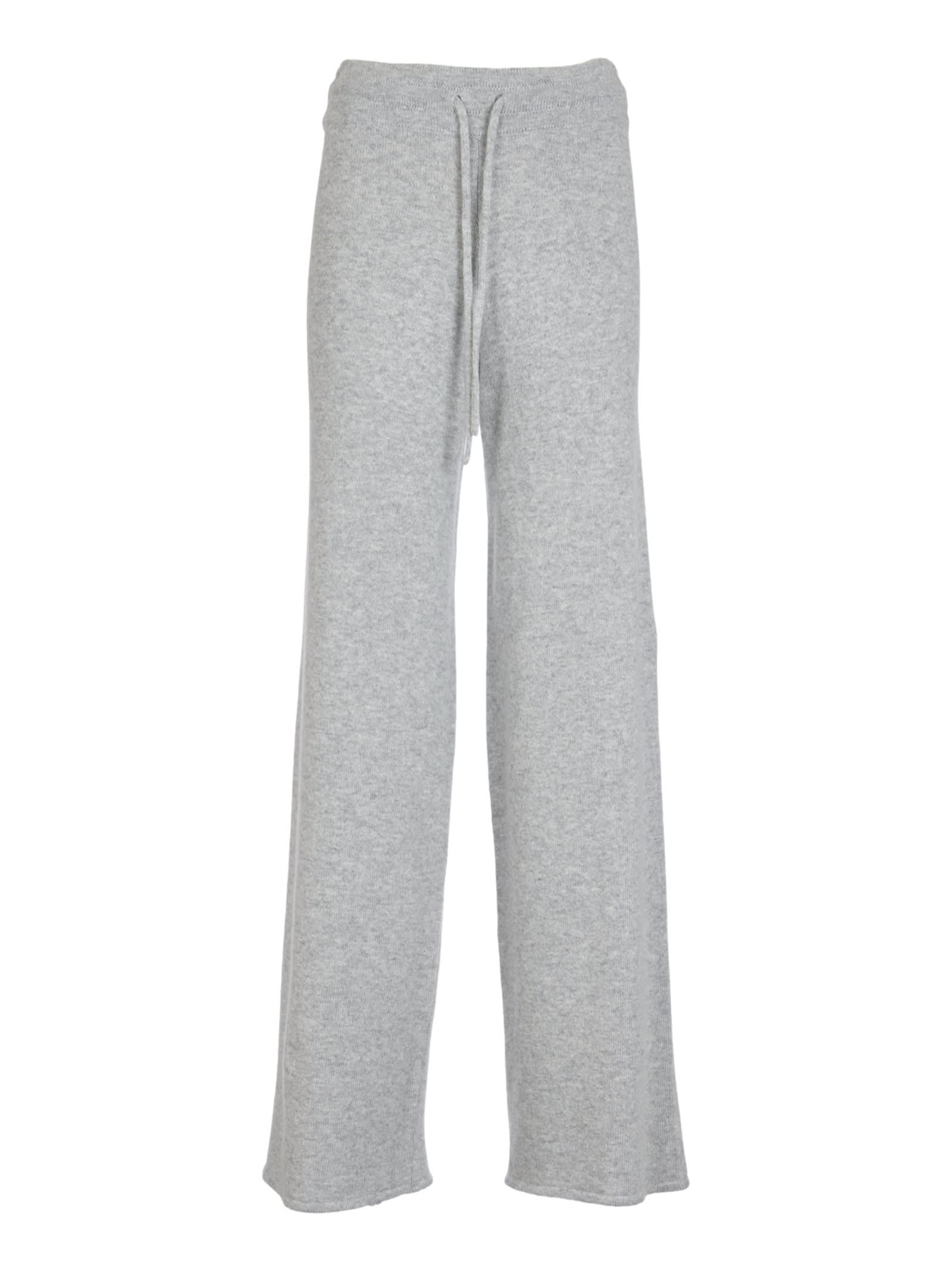 Elastic Drawstring Waist Knit Track Pants