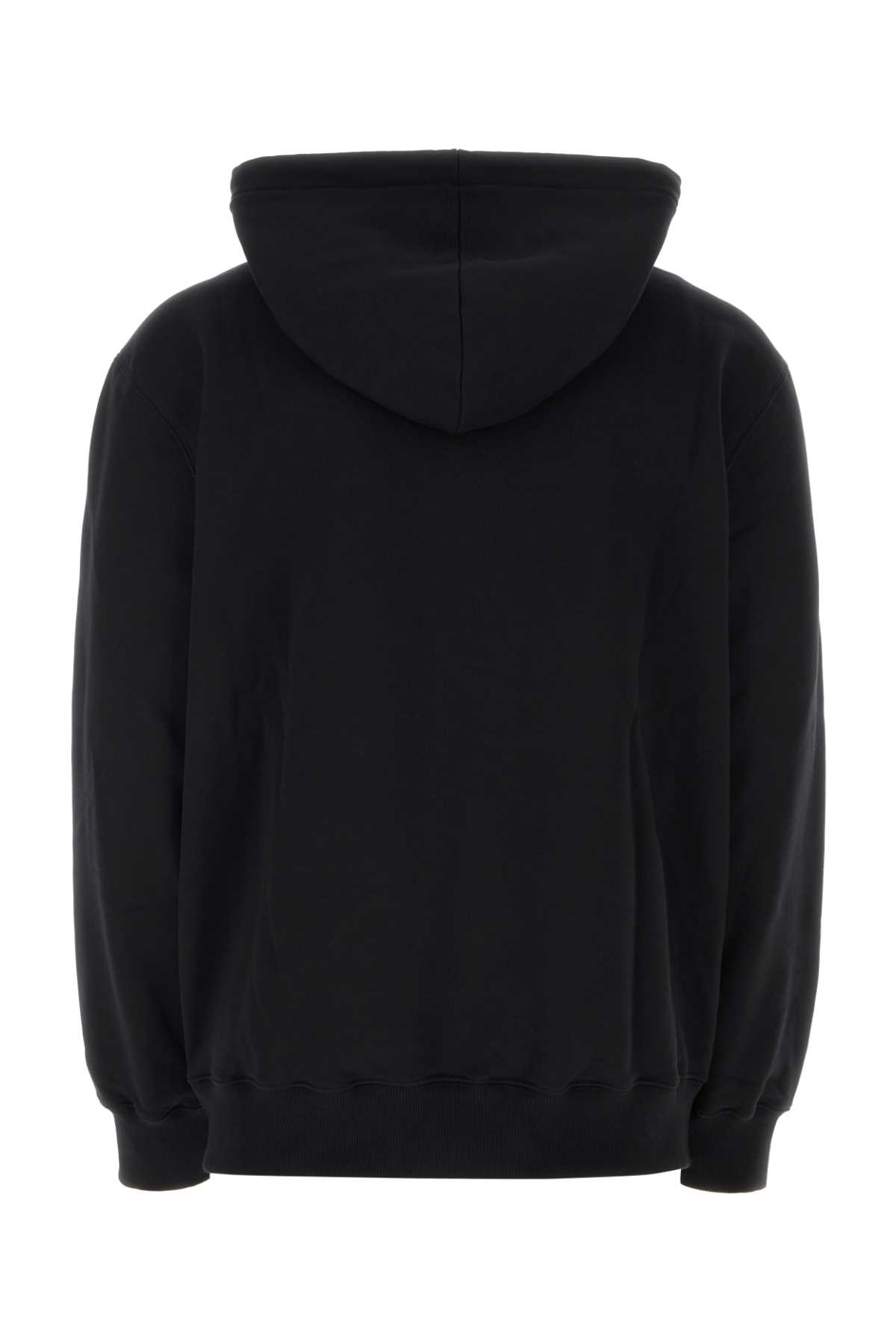 Shop Lanvin Black Cotton Sweatshirt