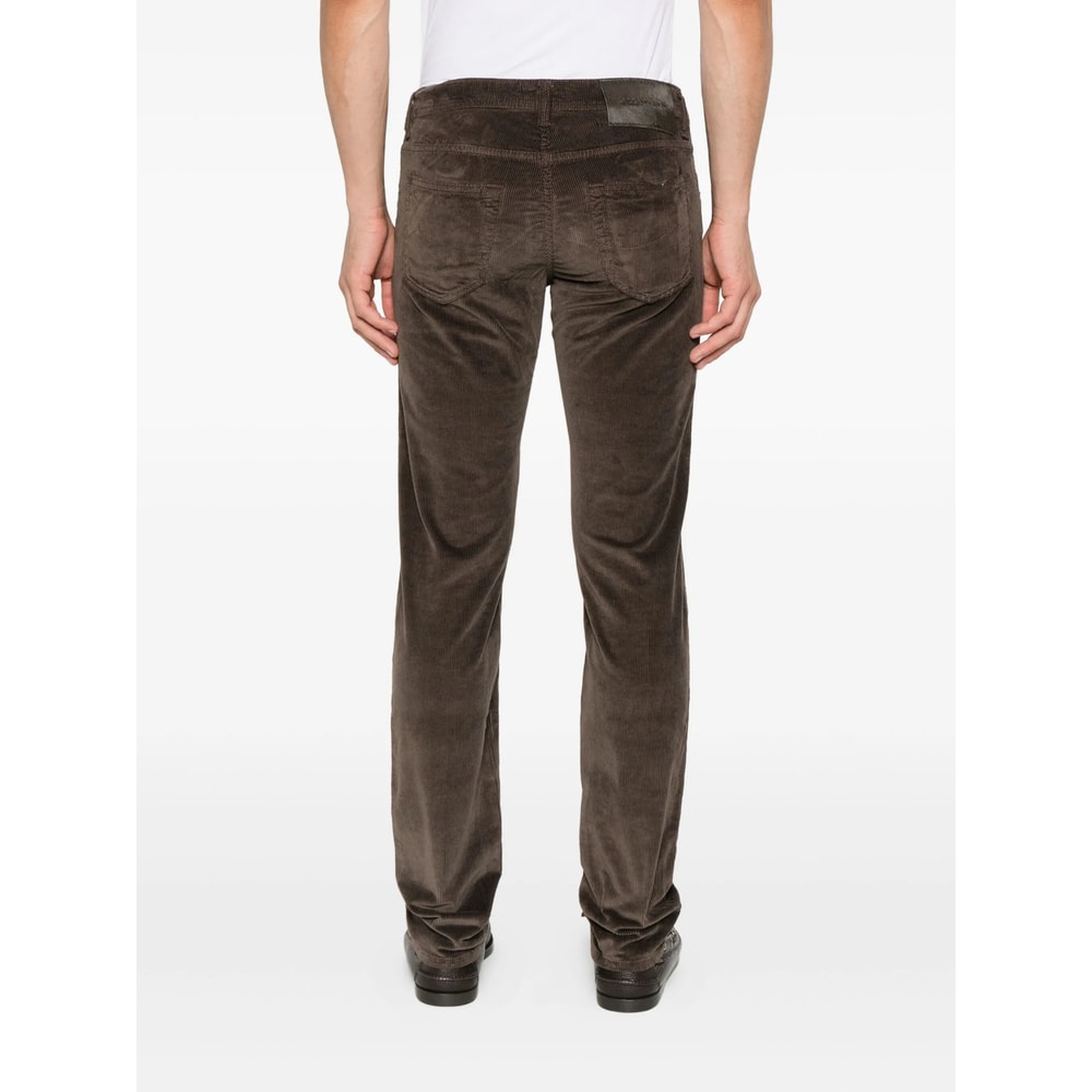Jacob Cohen Corduroy Trousers In Brown