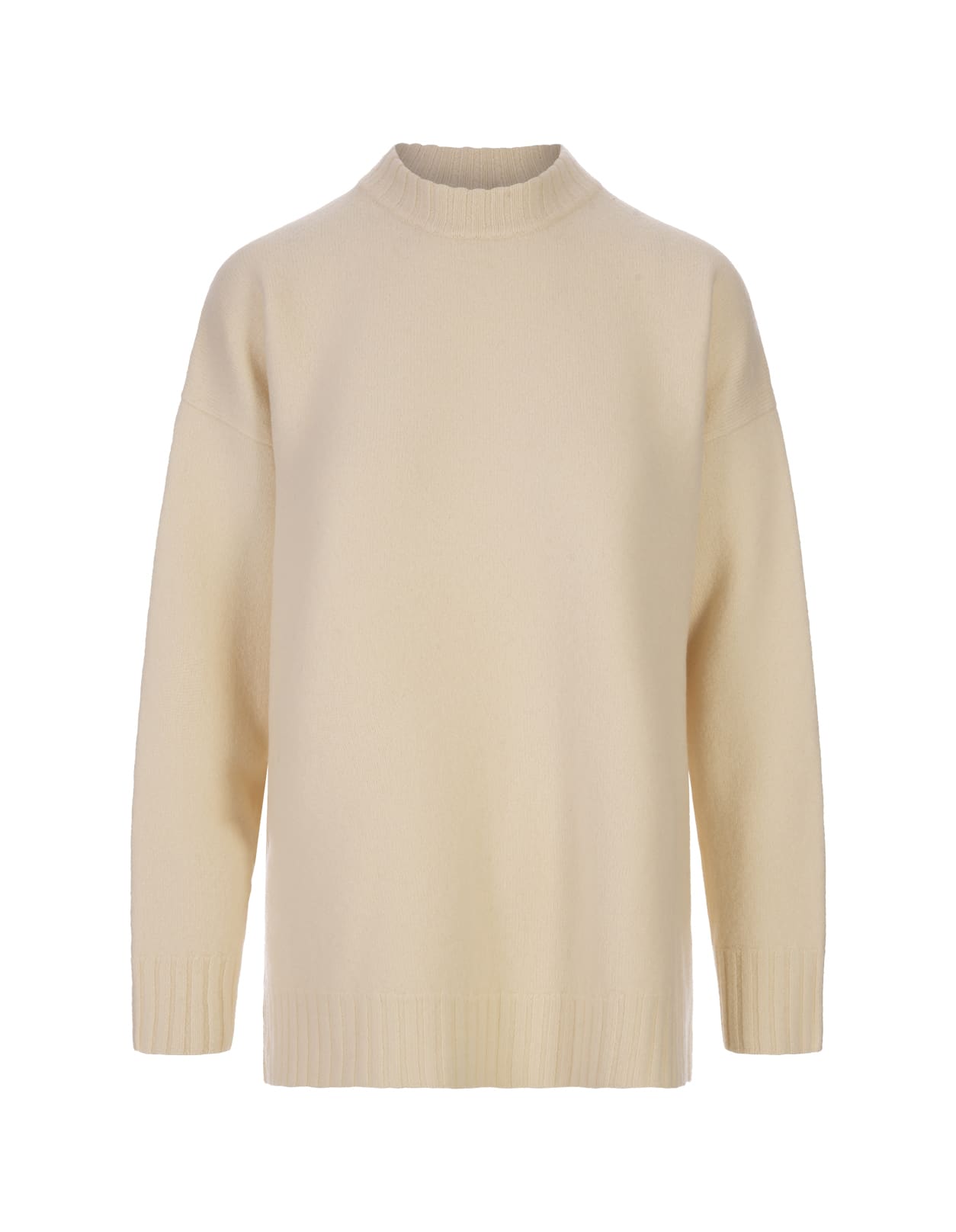 White Wool Oversize Sweater