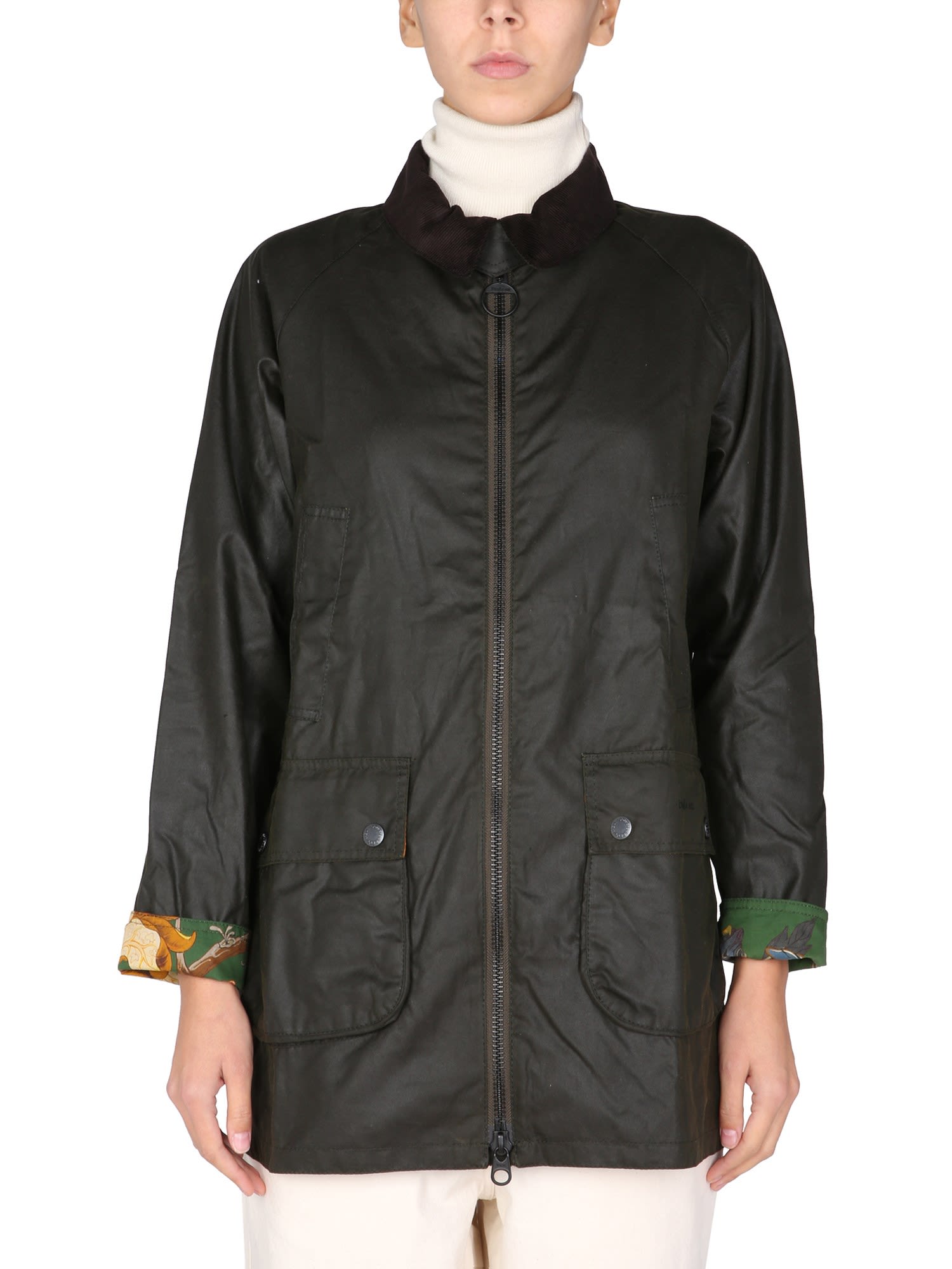 Barbour Jacket With Contrast Lining