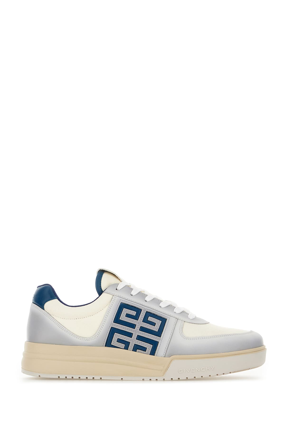 Shop Givenchy Multicolor Mesh And Leather G4 Sneakers In White Blue