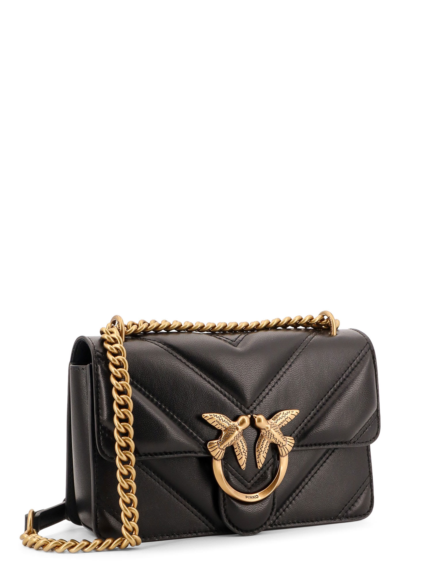 Pinko Love One Shoulder Bag In Black
