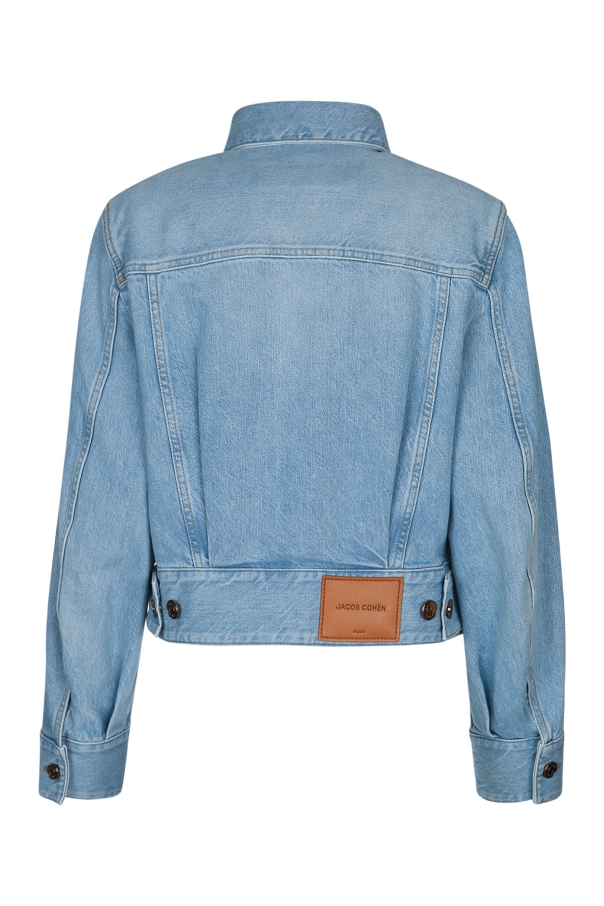 Jacob Cohen Long Sleeve Denim Jacket In Mediumblu
