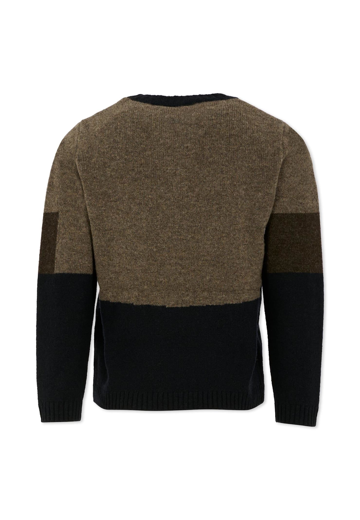 Bonpoint Blue Sweater For Boy With Logo In Multi