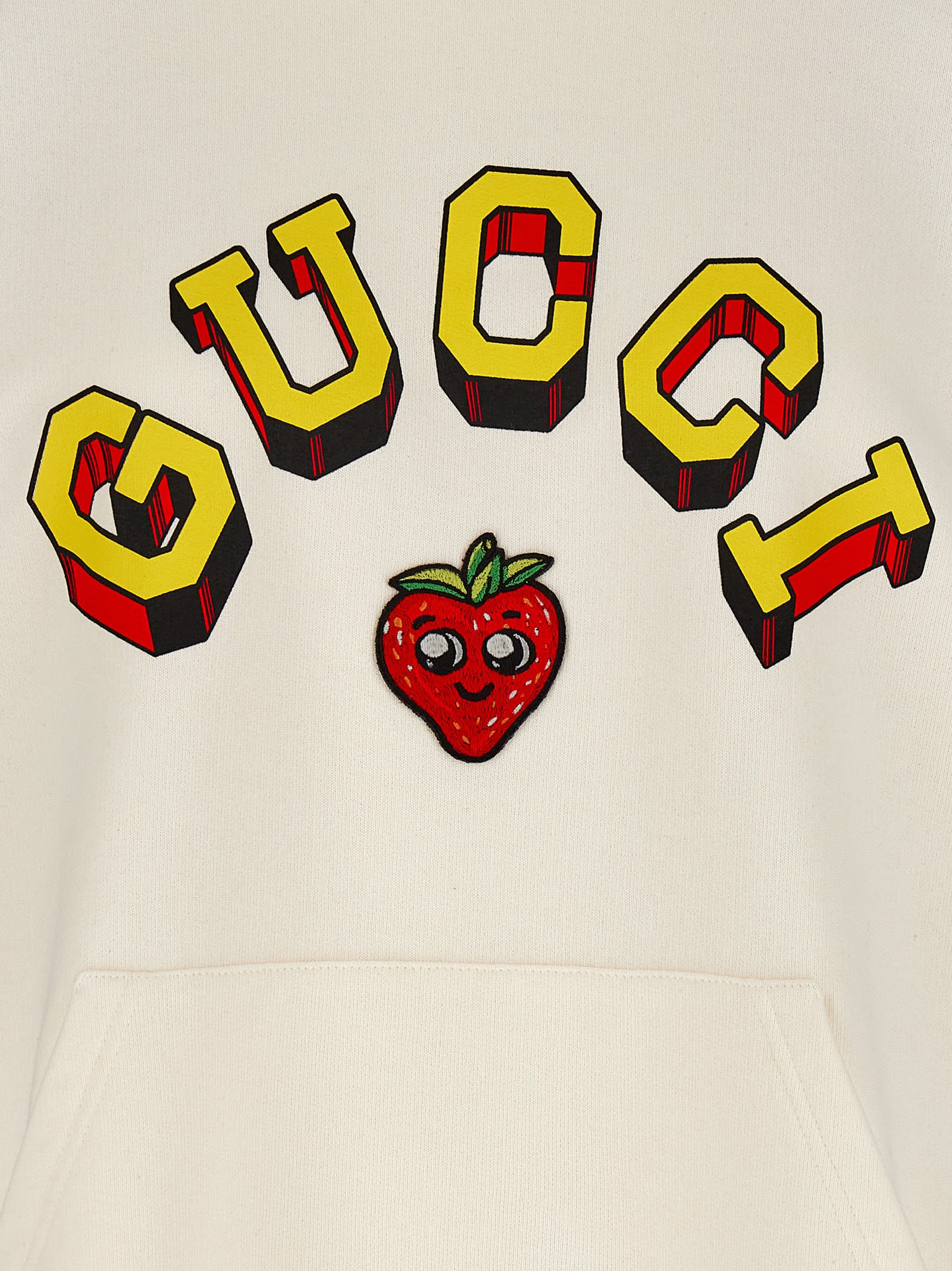 Shop Gucci Logo Hoodie In Multicolor