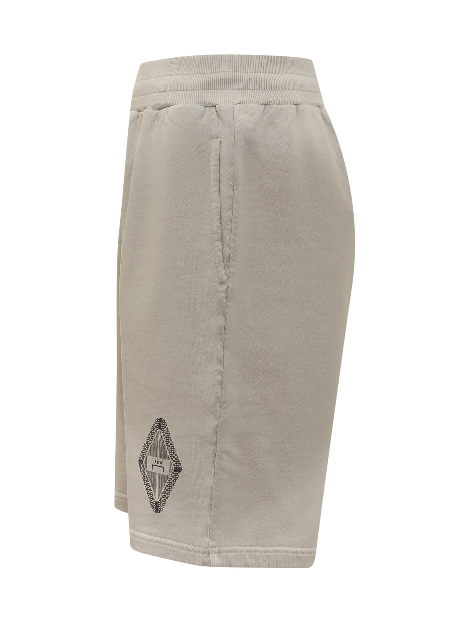 Shop A-cold-wall* Gradient Jersey Shorts In Light Grey