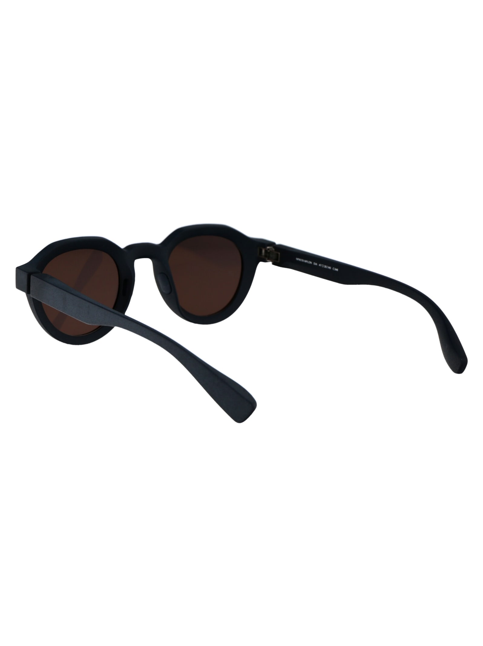 Shop Mykita Dia Sunglasses In 346 Md34-indigo Brown Solid