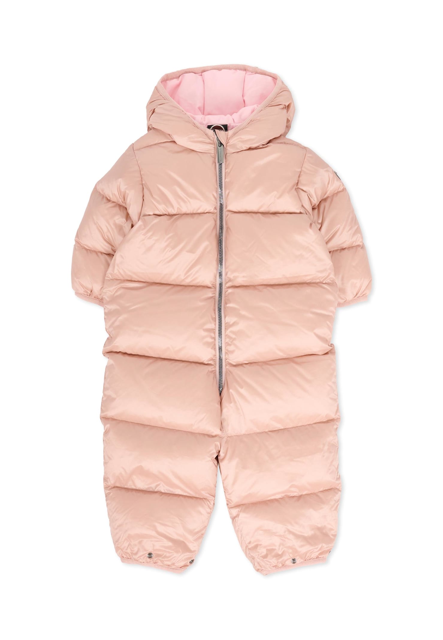 Colmar Pink Down Jacket For Baby Girl With Logo In Pink