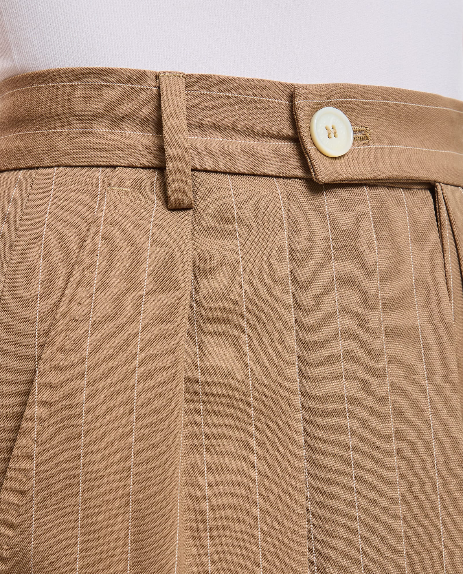 Shop Setchu Hakama Short Pants In Beige