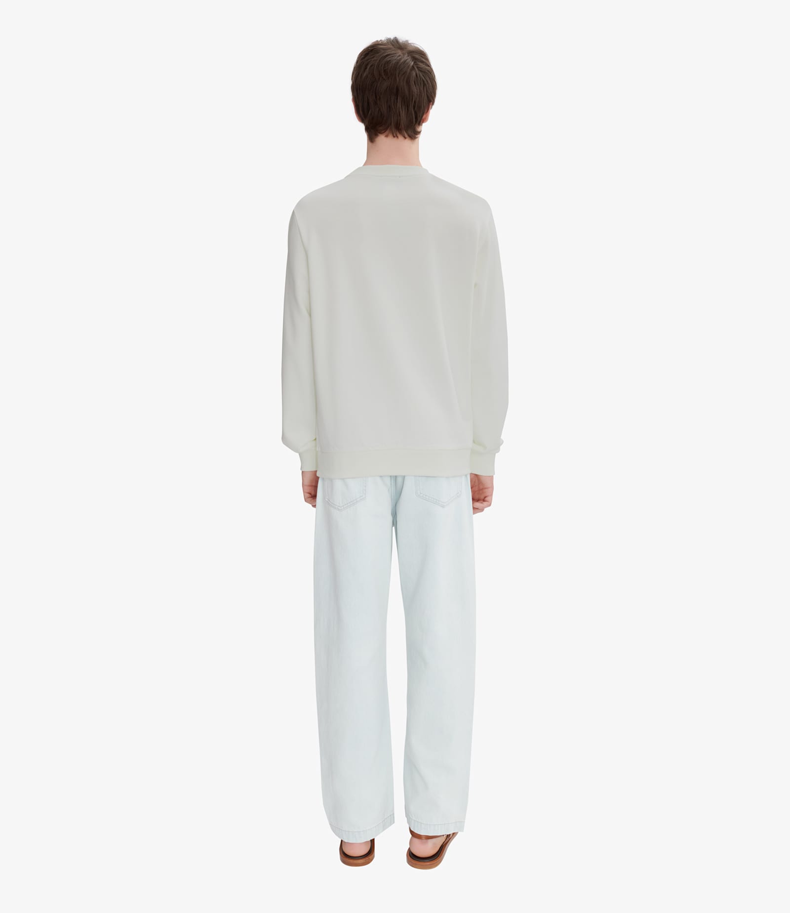 Apc Sweat Standard Rue Madame Gots In Ali Blanc Bleu Ciel