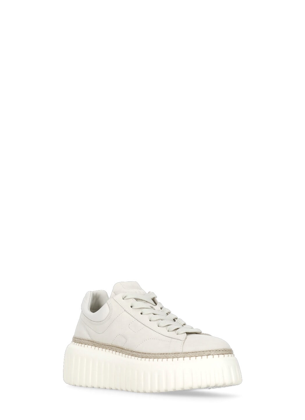 Hogan Thick Sole And Low-cut Casual Shoes In Ivory