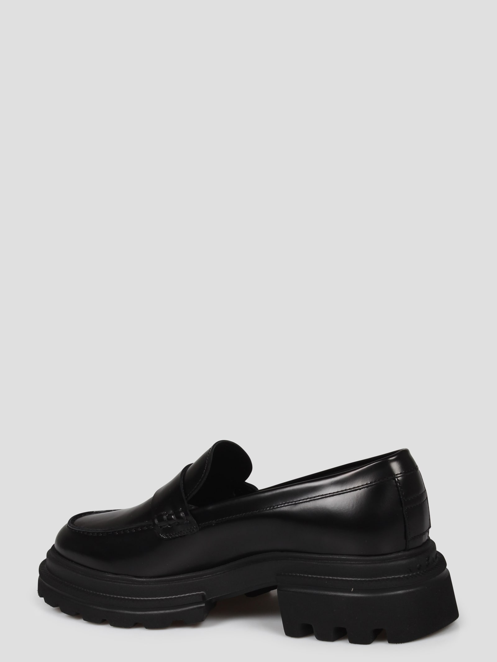 Shop Hogan 10-storey Loafers In Black