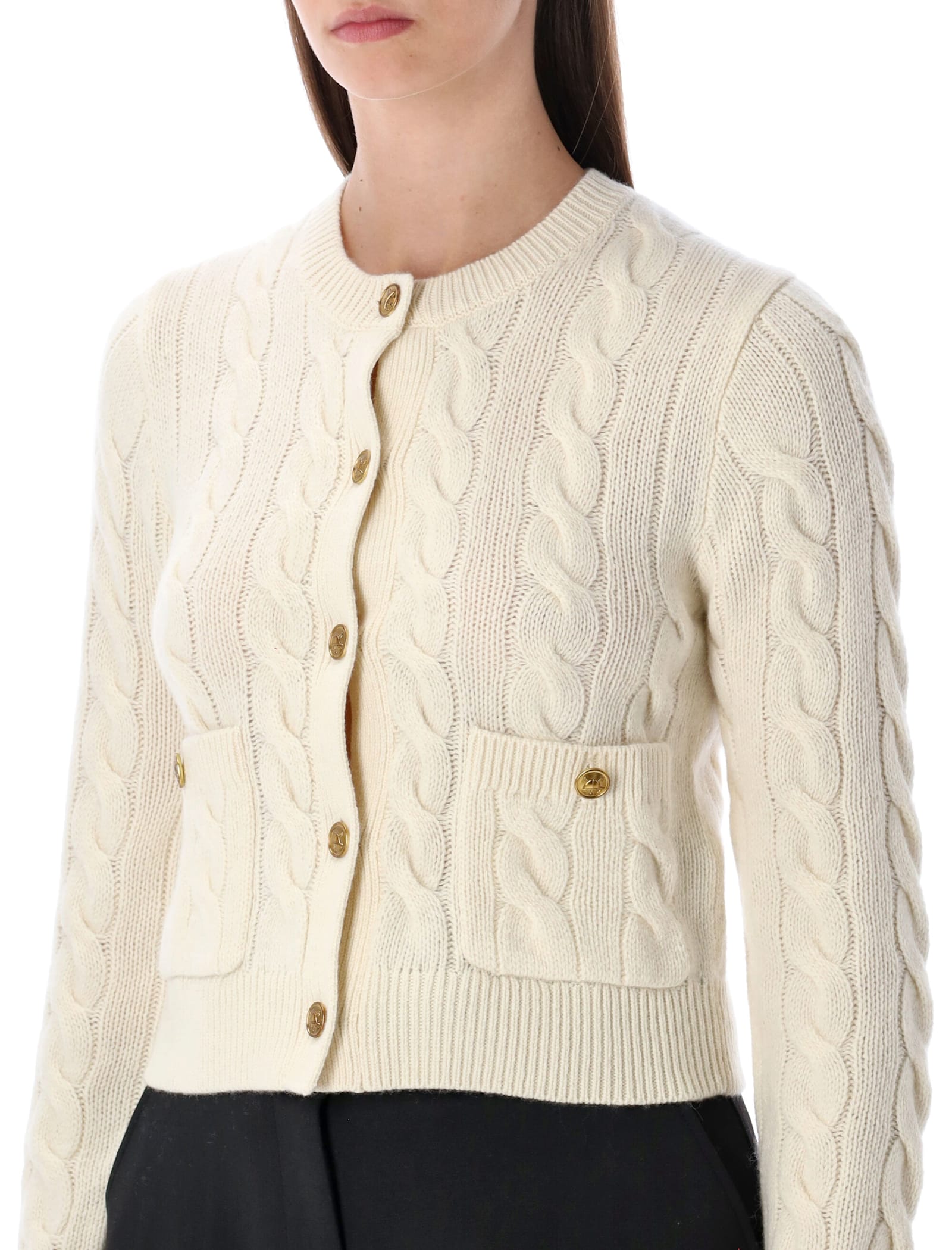 Polo Ralph Lauren Wool And Cashmere Cardigan In Neutral