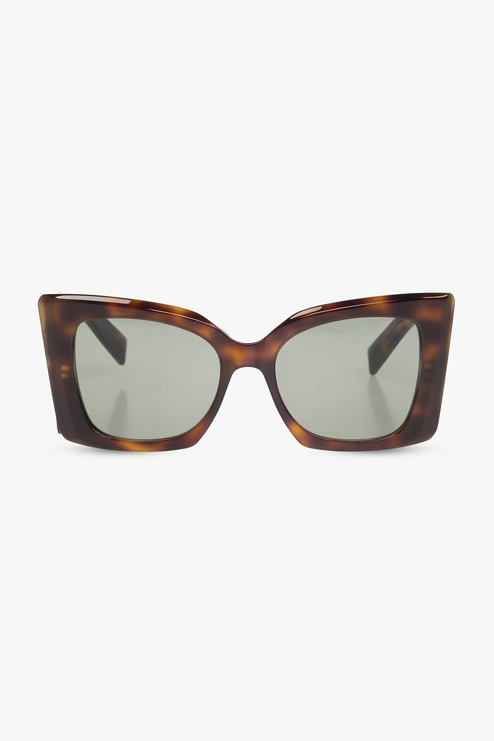 Saint Laurent Sl M119 Blaze Sunglasses In Hav Green