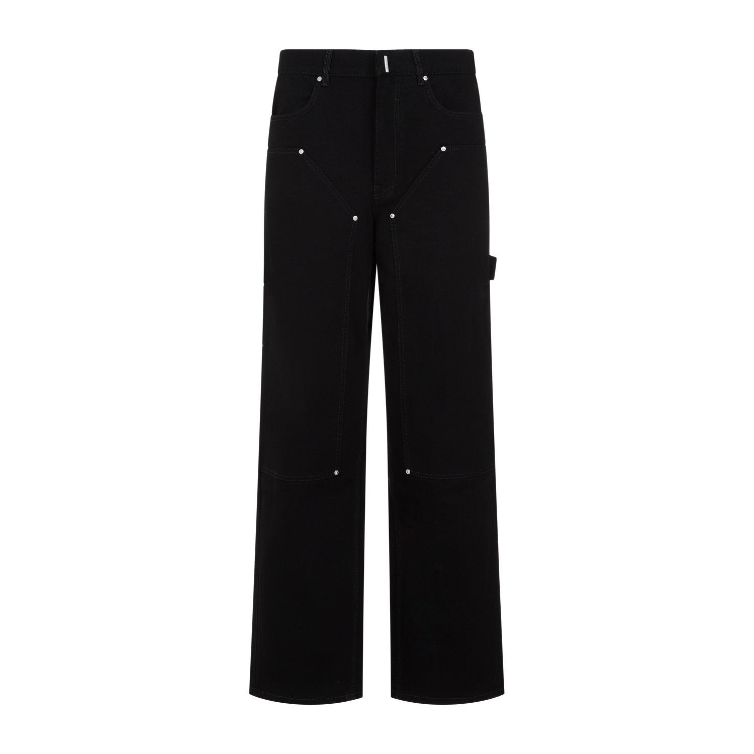 Givenchy Carpenter Studded Pants In Black
