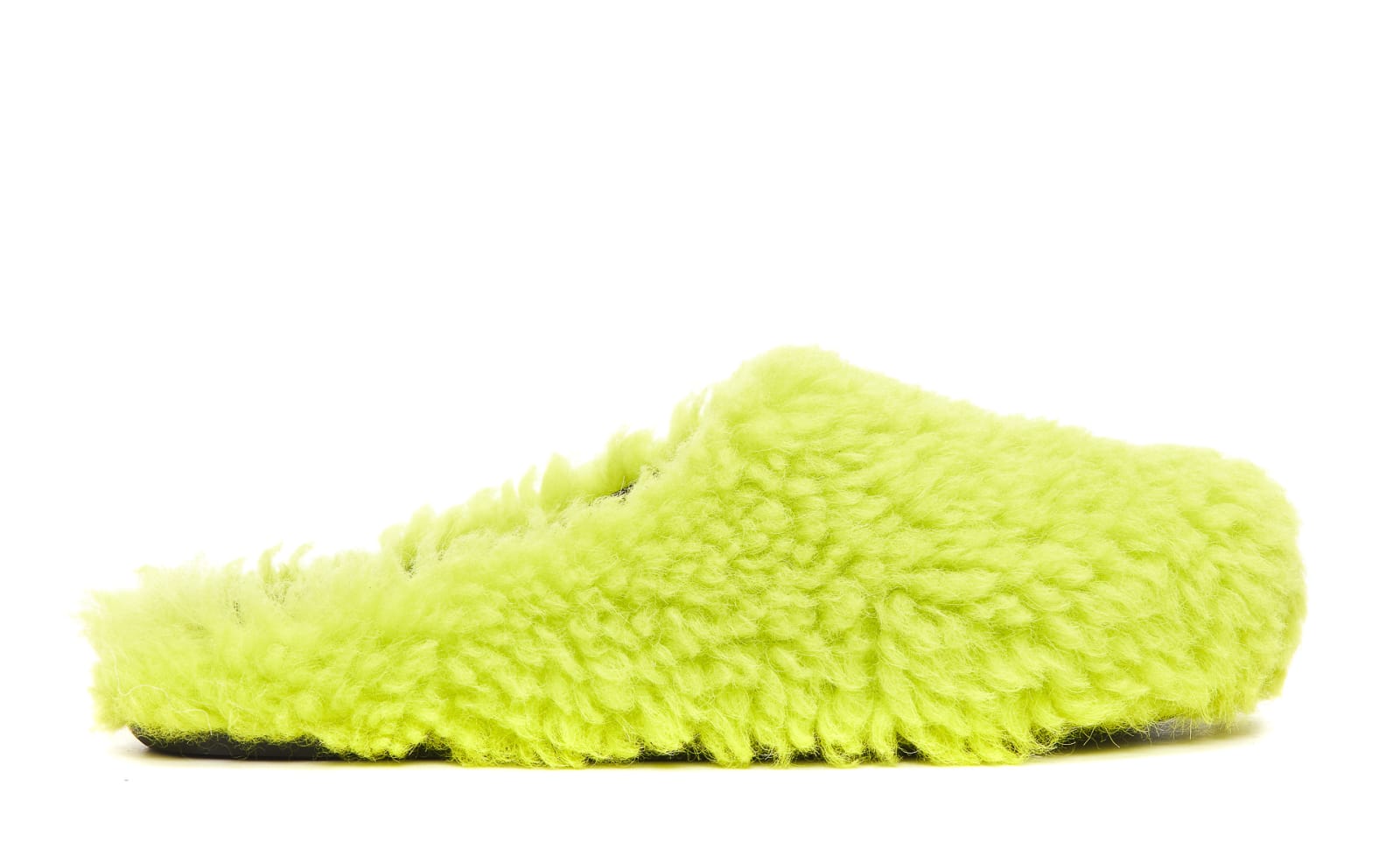 Marni Shearling Mules In Yellow