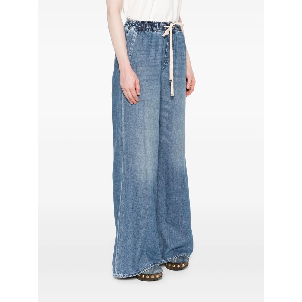 7 For All Mankind Denim Wide-leg Jeans In Blue