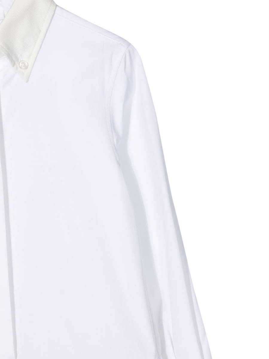 THOM BROWNE PLEATED BOTTOM SHIRTDRESS
