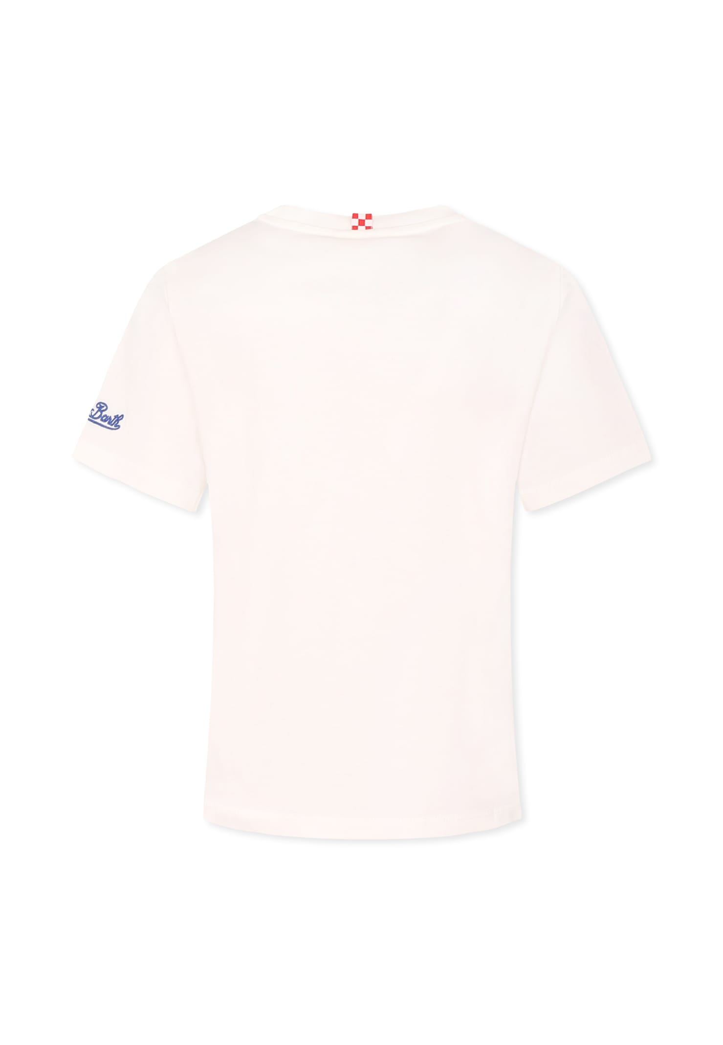 Mc2 Saint Barth White T-shirt For Boy With Octopus In White