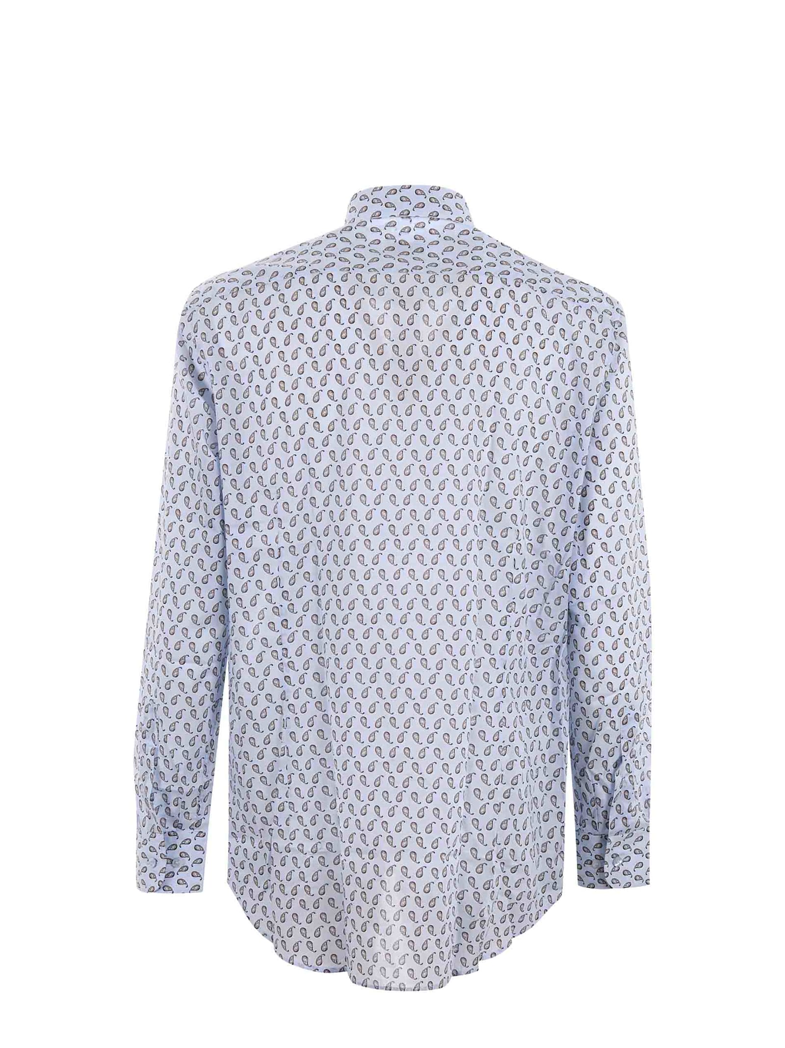 Shop Etro Shirt In Light Blue