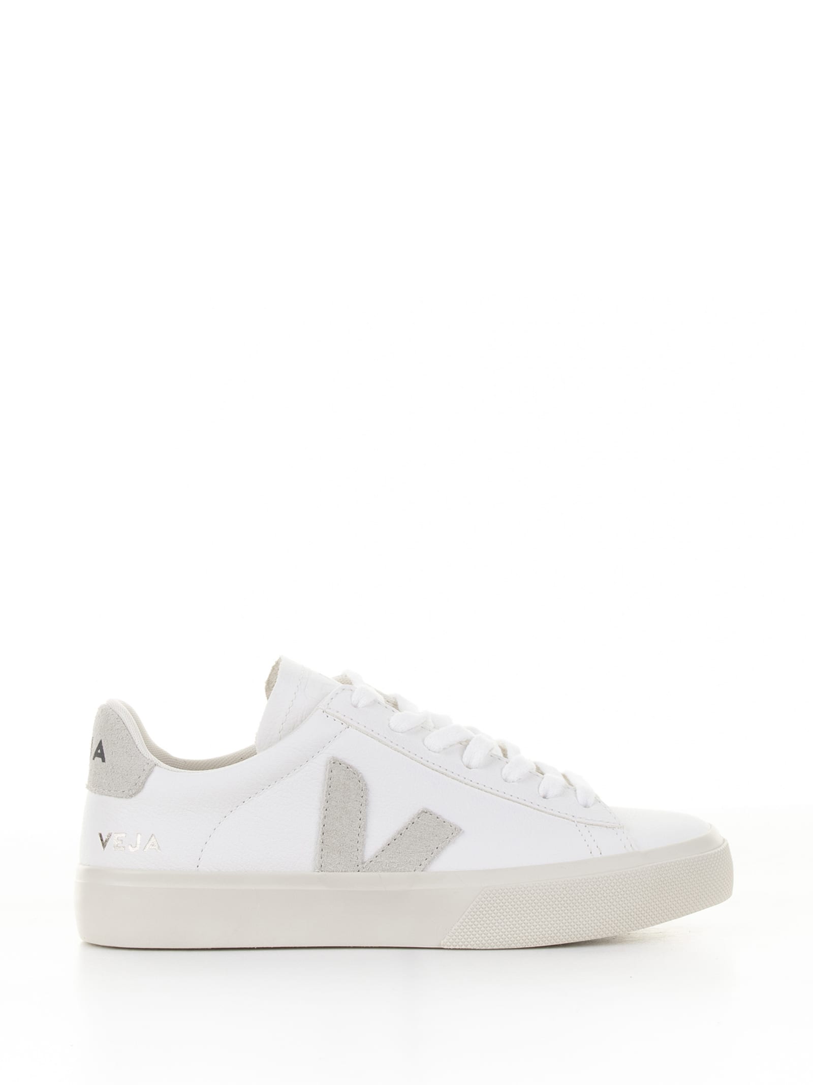 Veja Campo Sneaker In White Gray Leather For Men