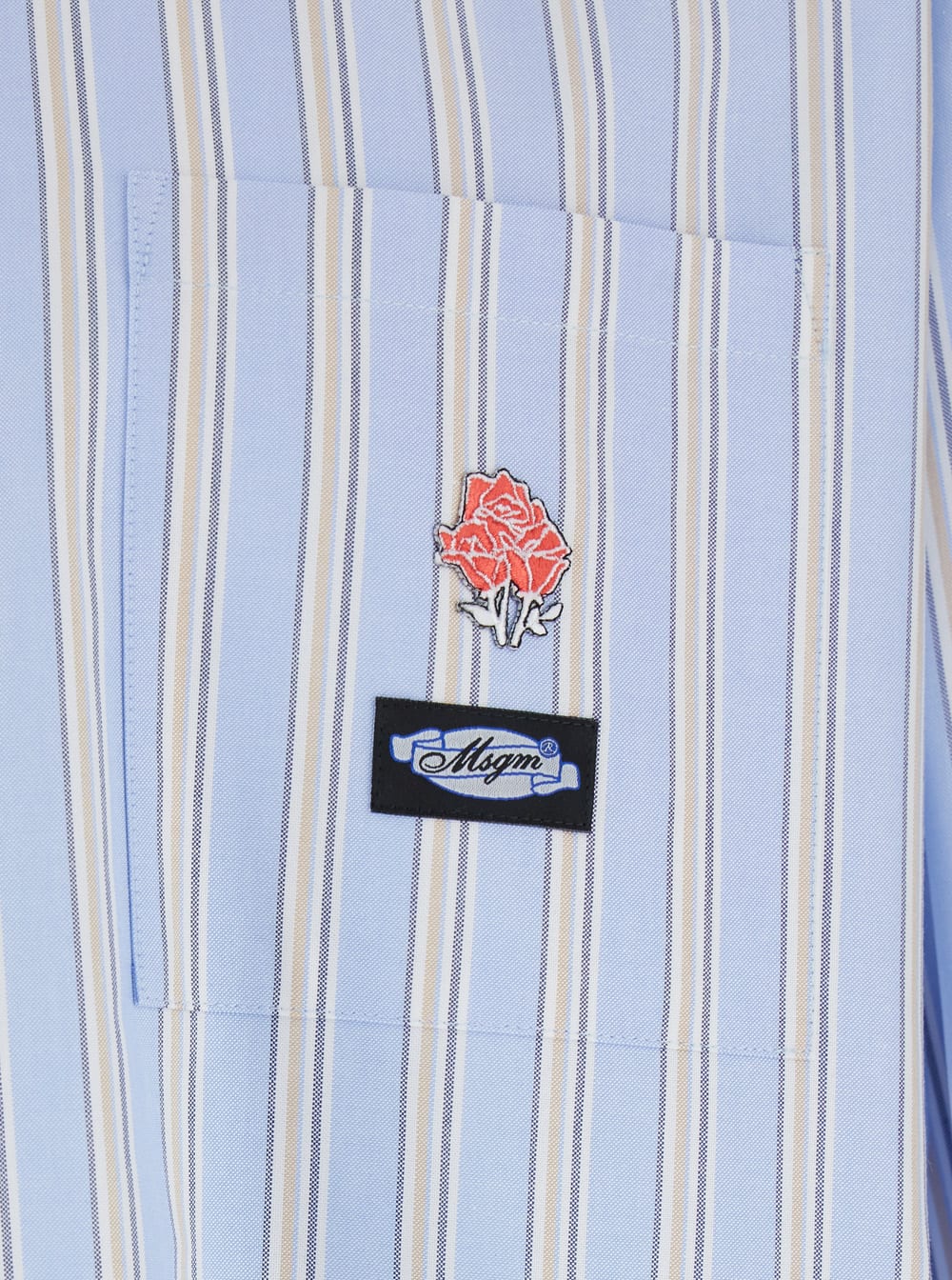 Msgm Camicia/shirt In Blue
