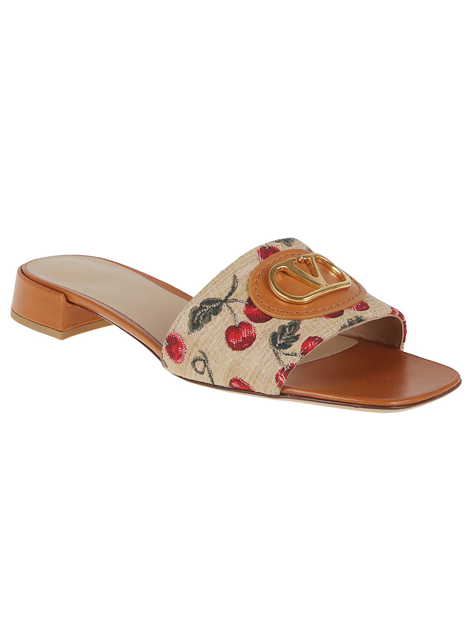 Valentino Garavani Vlogo Signature Slide Sandal In Multi