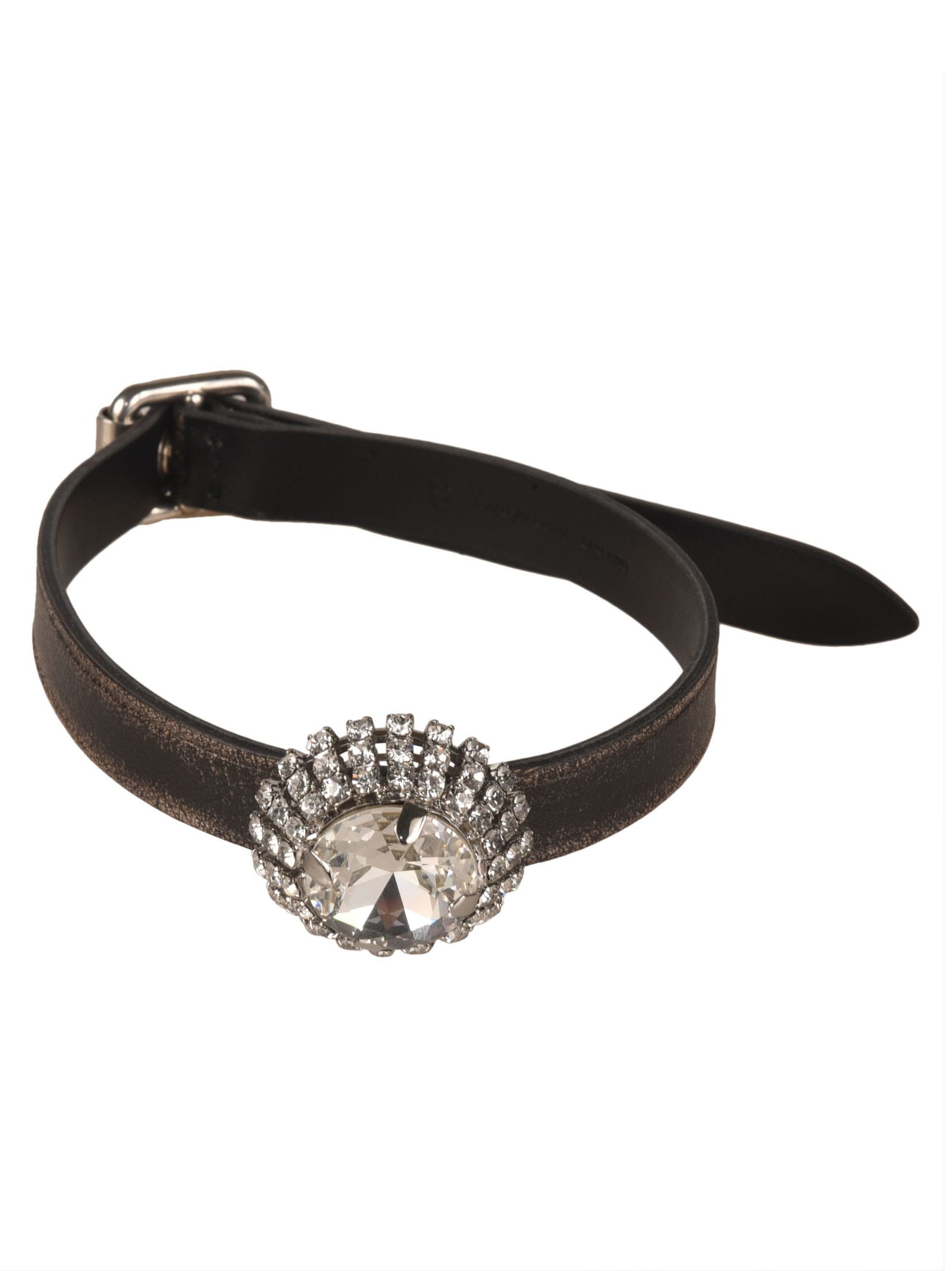 Miu Miu Belt-strap Crystal Necklace