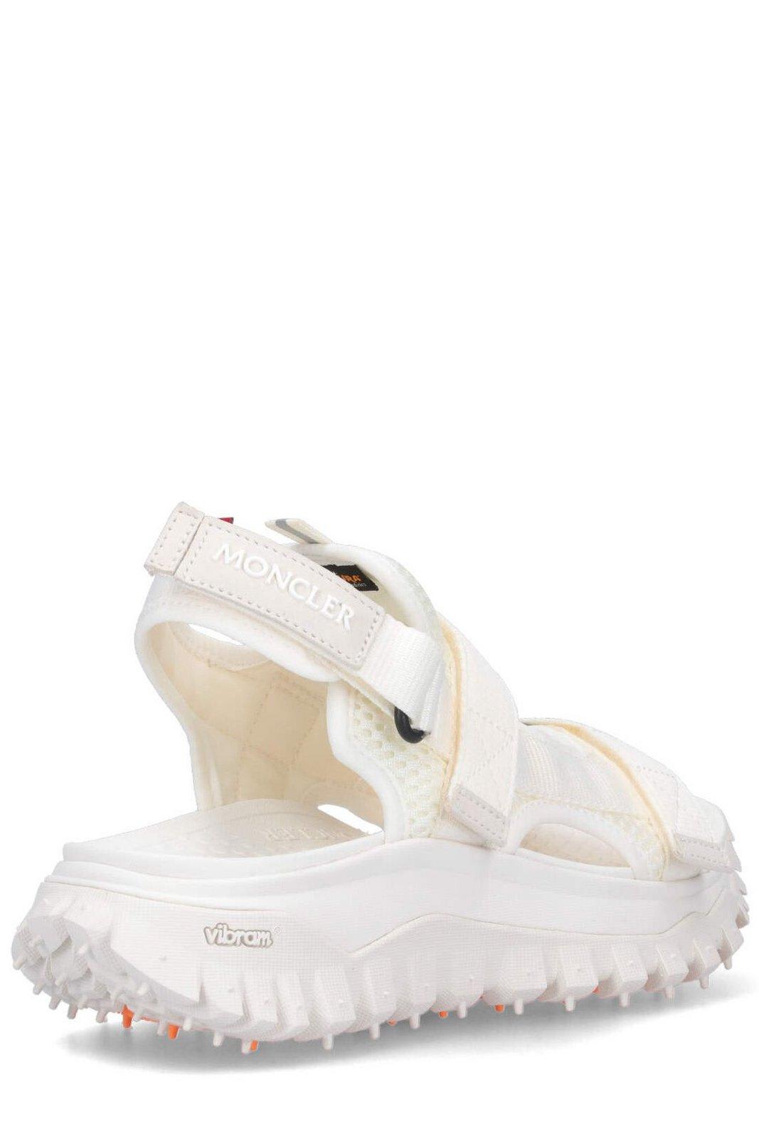 Shop Moncler Trailgrip Vela Sandals In White