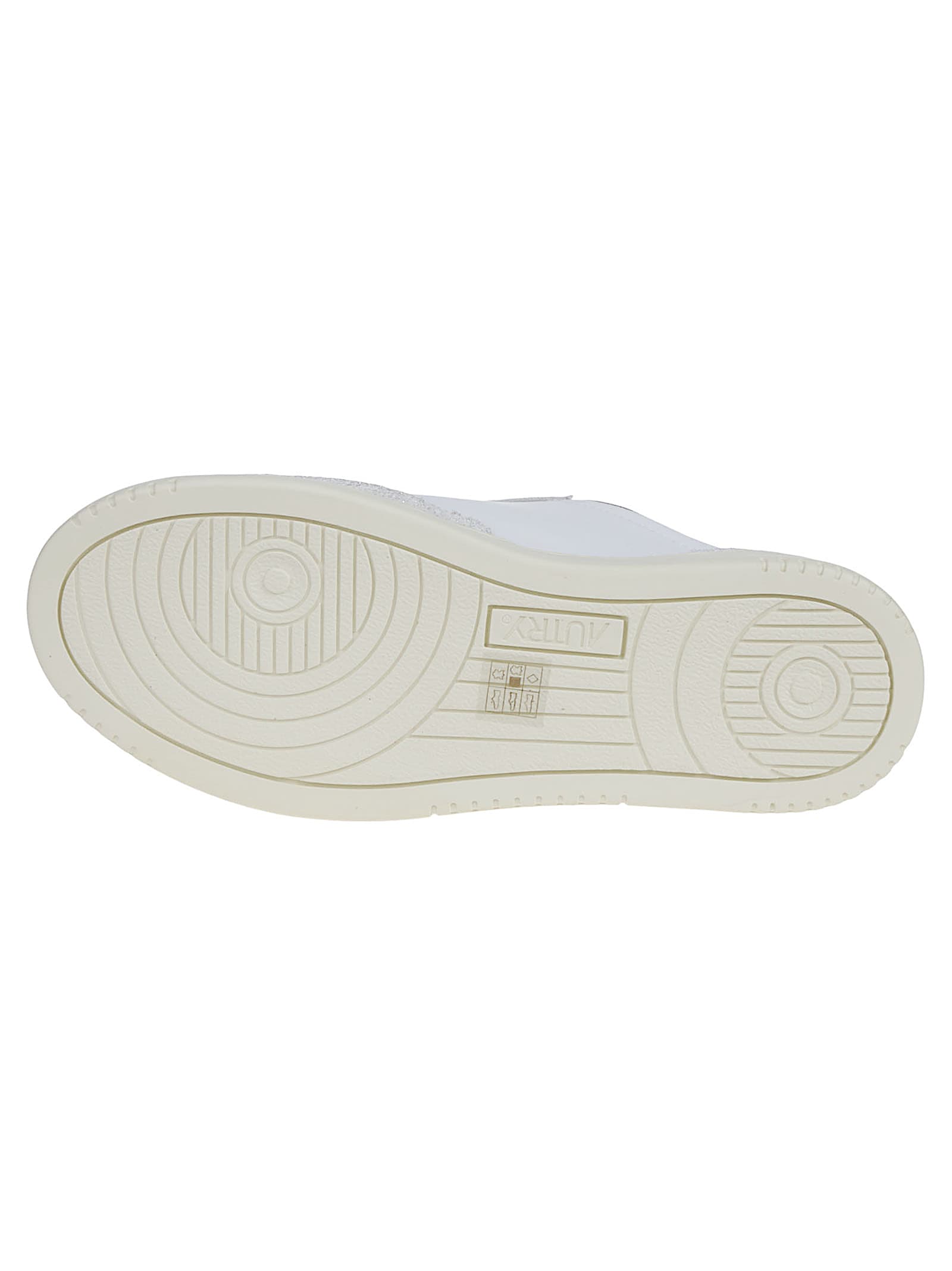 Autry Medalist Sneakers In Leather With Suede Inserts In White